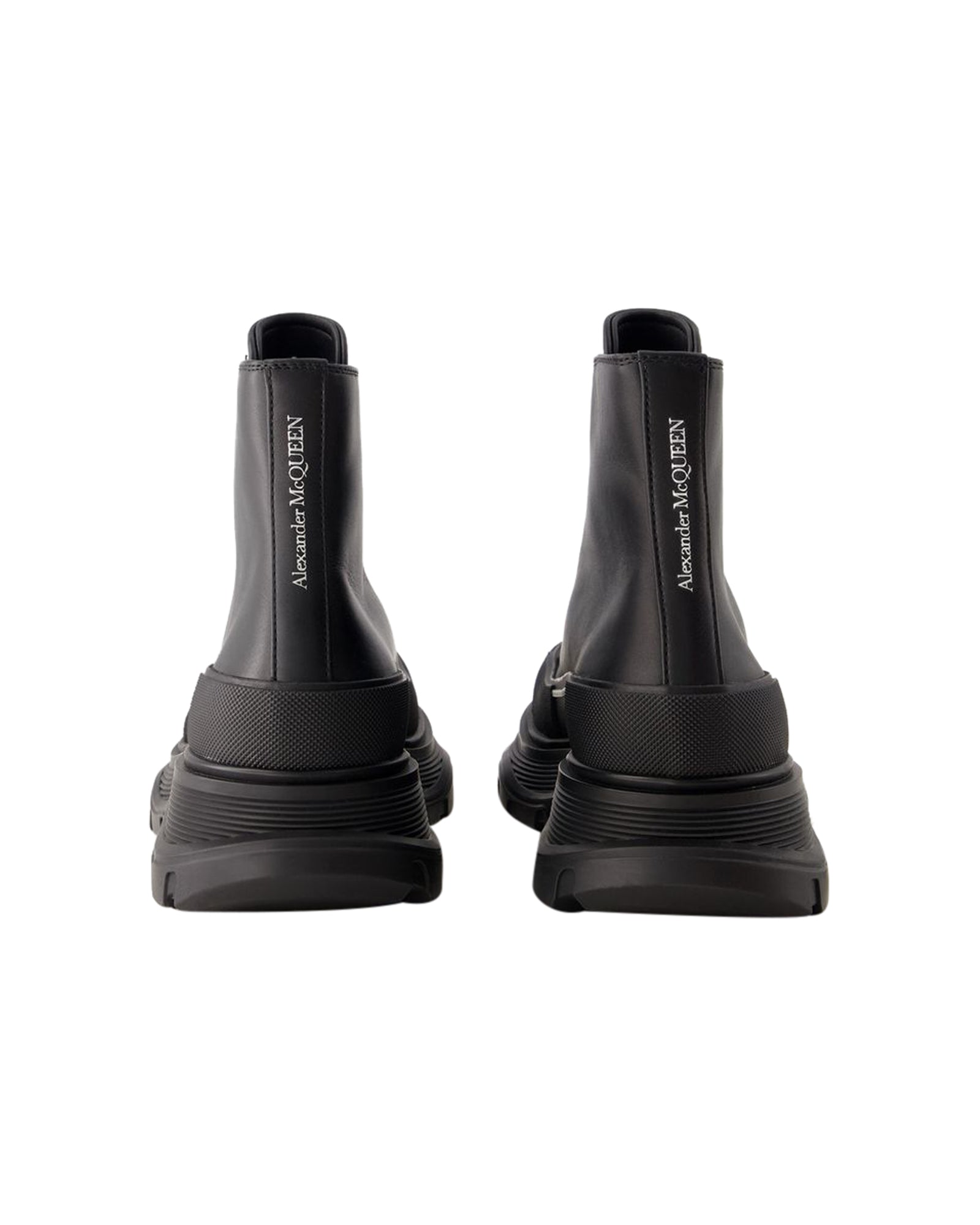 Tread Slick Ankle Boots - Alexander Mcqueen - Leather - Black