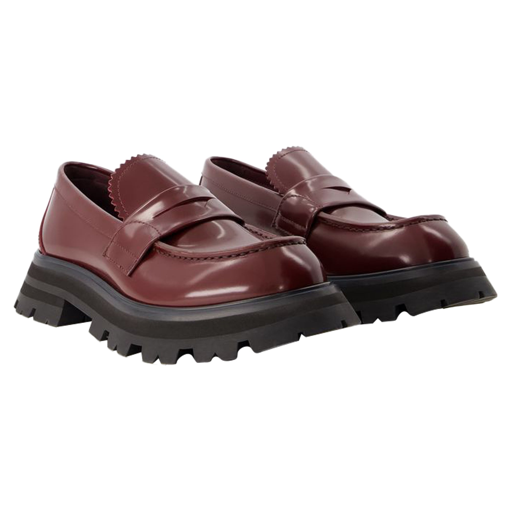 Loafers - Alexander Mcqueen - Leather - Dark Burgundy