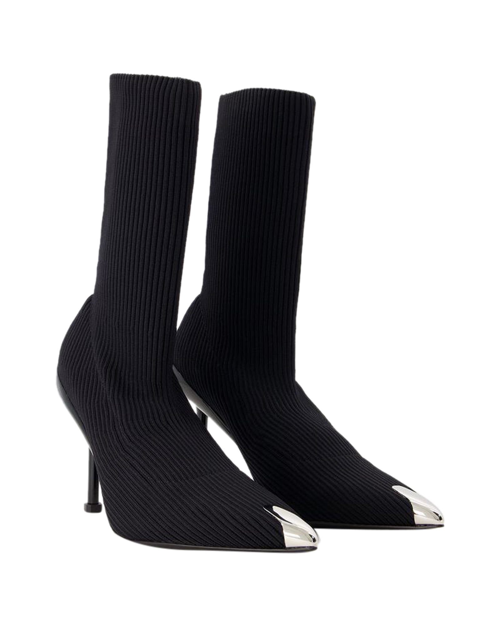 Pointed-toe Ankle Boots - Alexander Mcqueen - Leather - Black