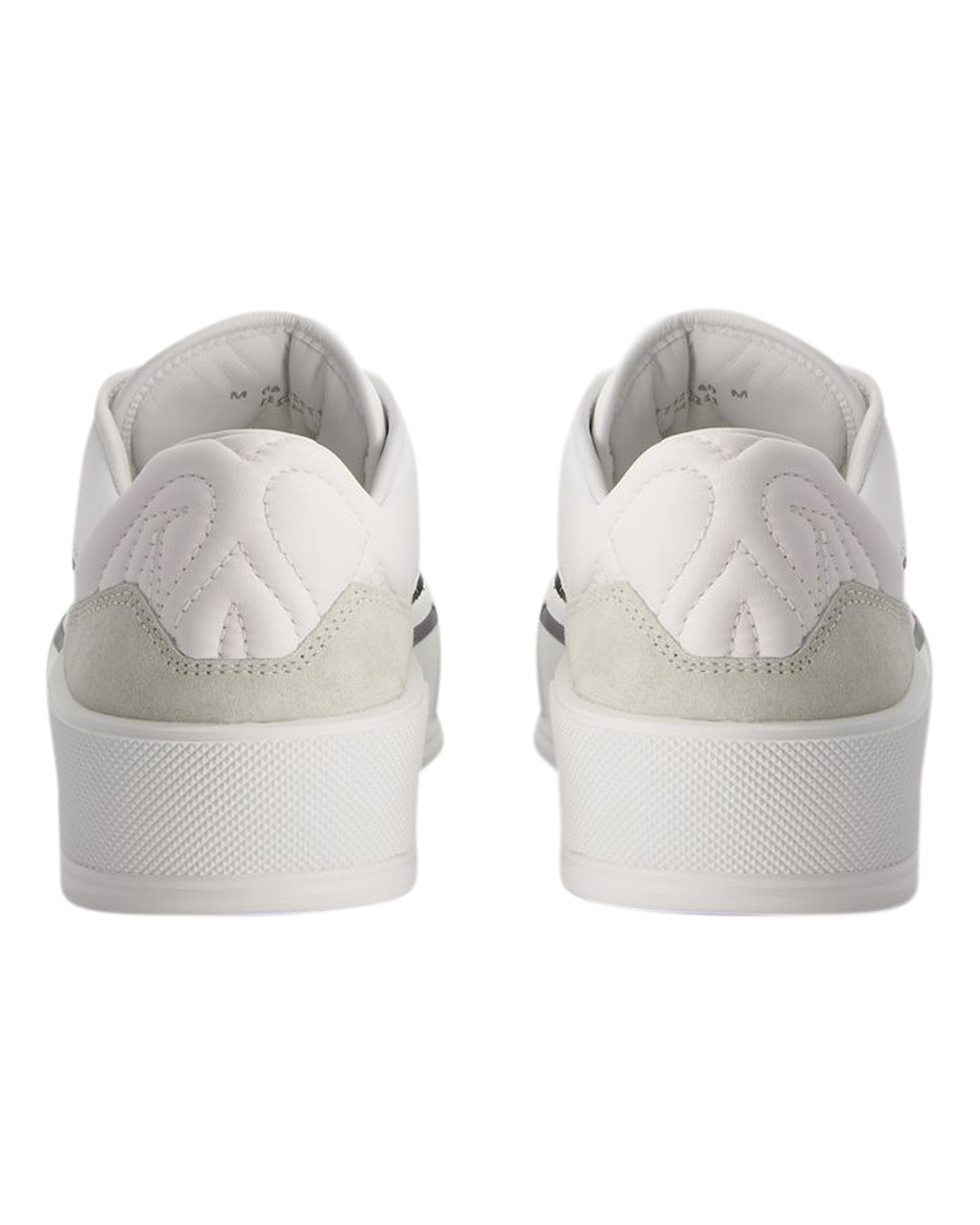 Oversized Sneakers - Alexander McQueen - Leather - White/Black