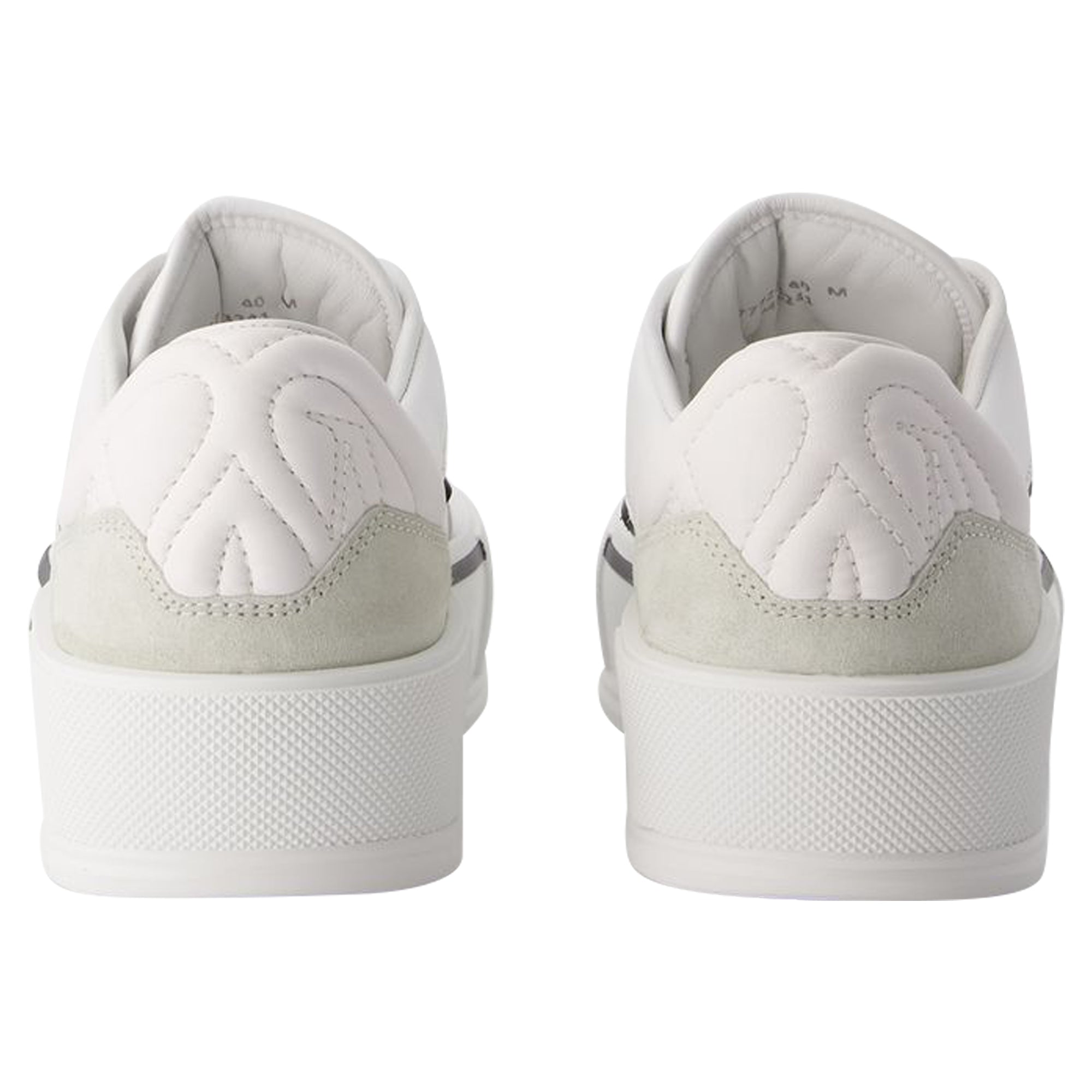 Oversized Sneakers - Alexander McQueen - Leather - White/Black