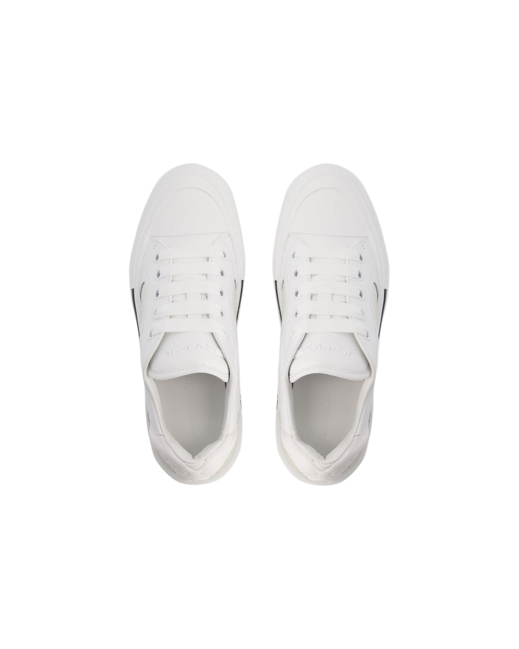 Oversized Sneakers - Alexander McQueen - Leather - White/Black