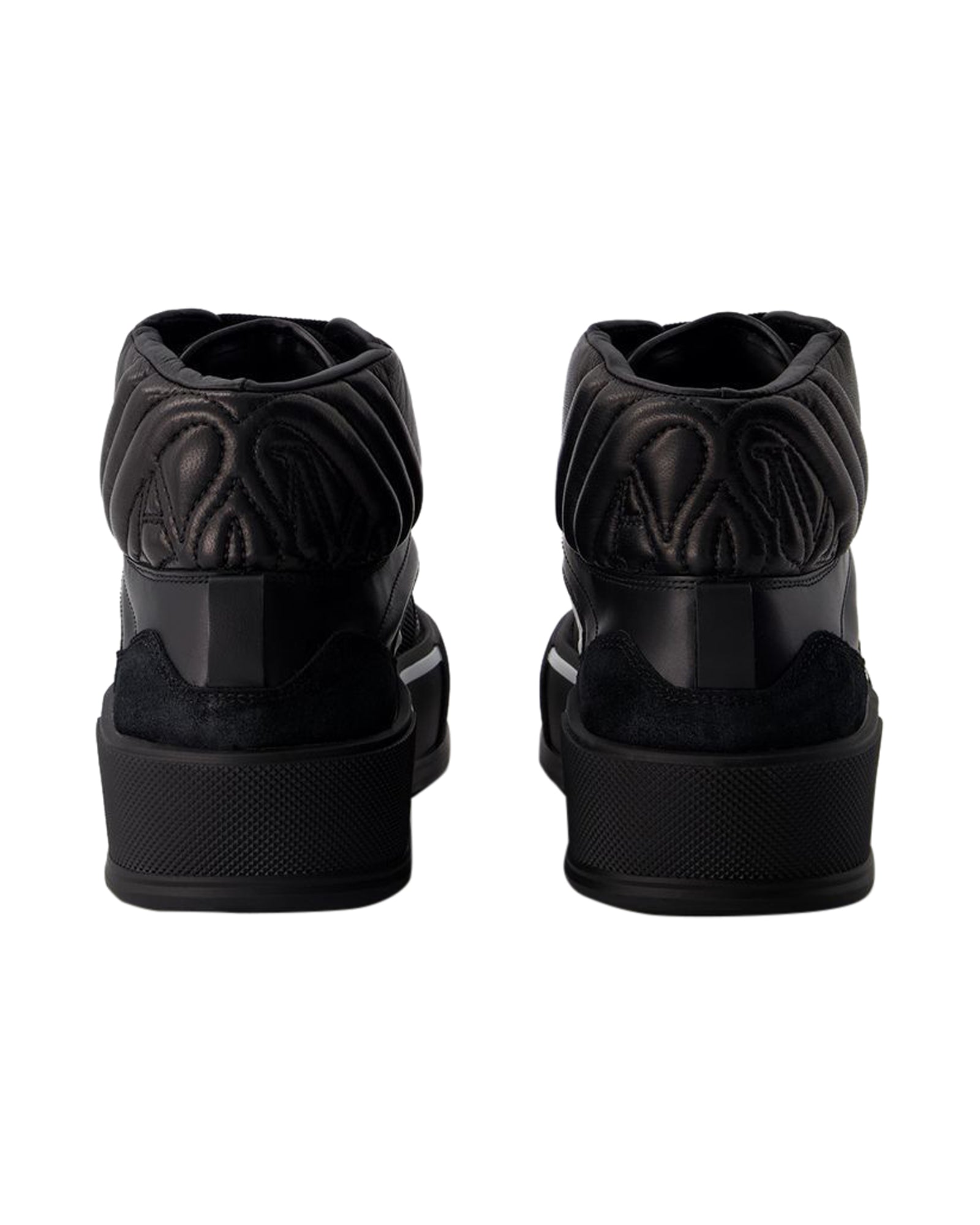 Deck Sneakers - Alexander McQueen - Leather - Black/White