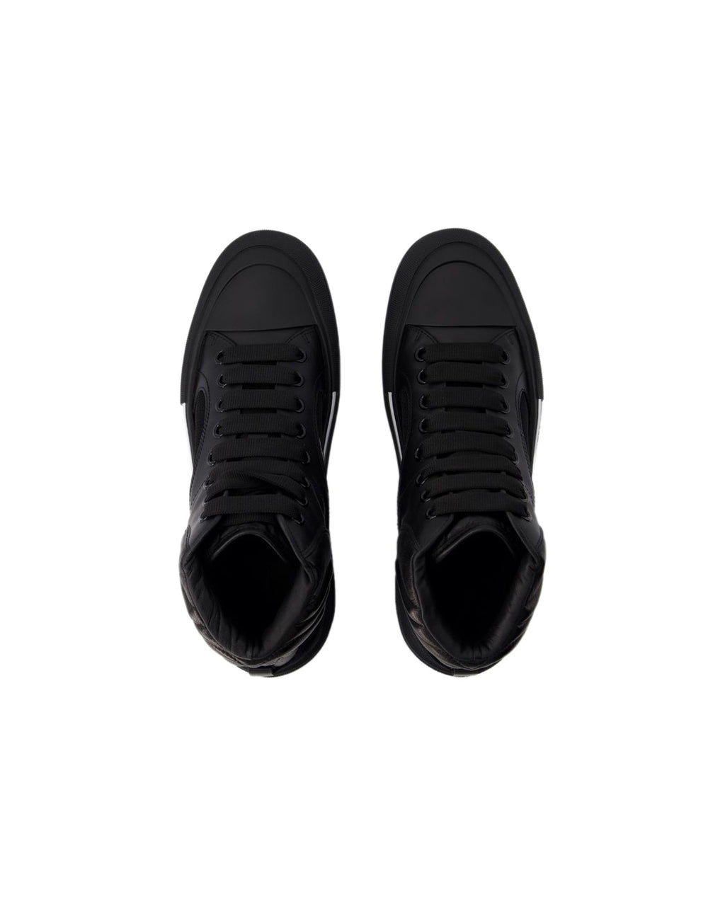 Deck Sneakers - Alexander McQueen - Leather - Black/White