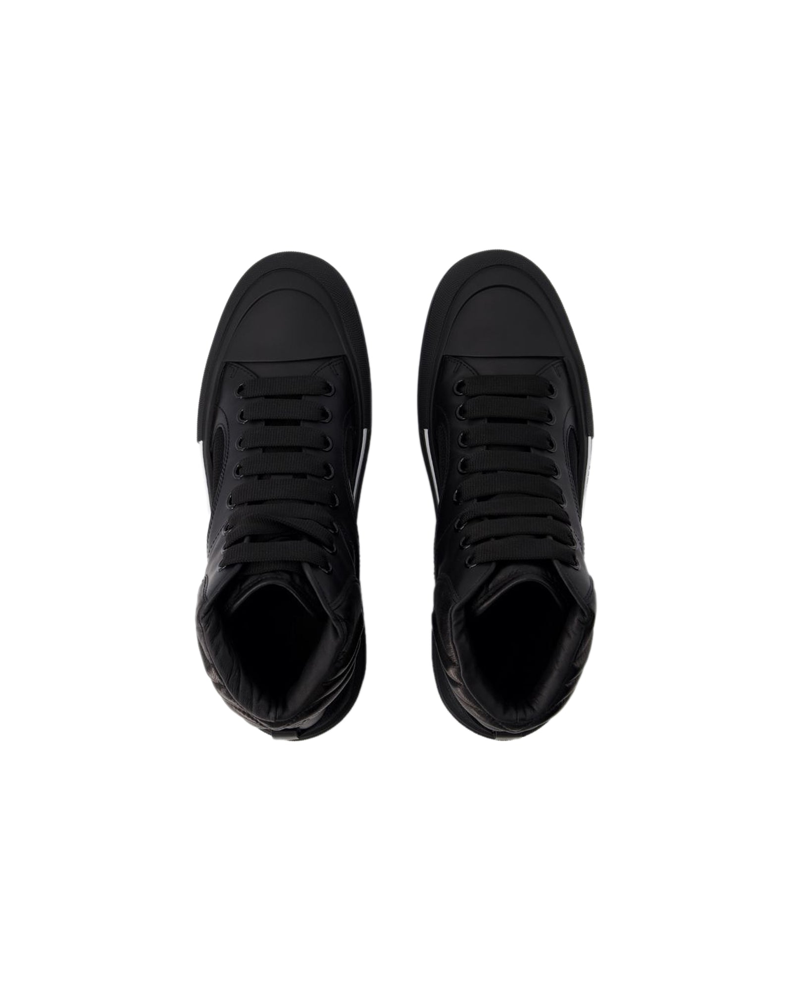Deck Sneakers - Alexander McQueen - Leather - Black/White