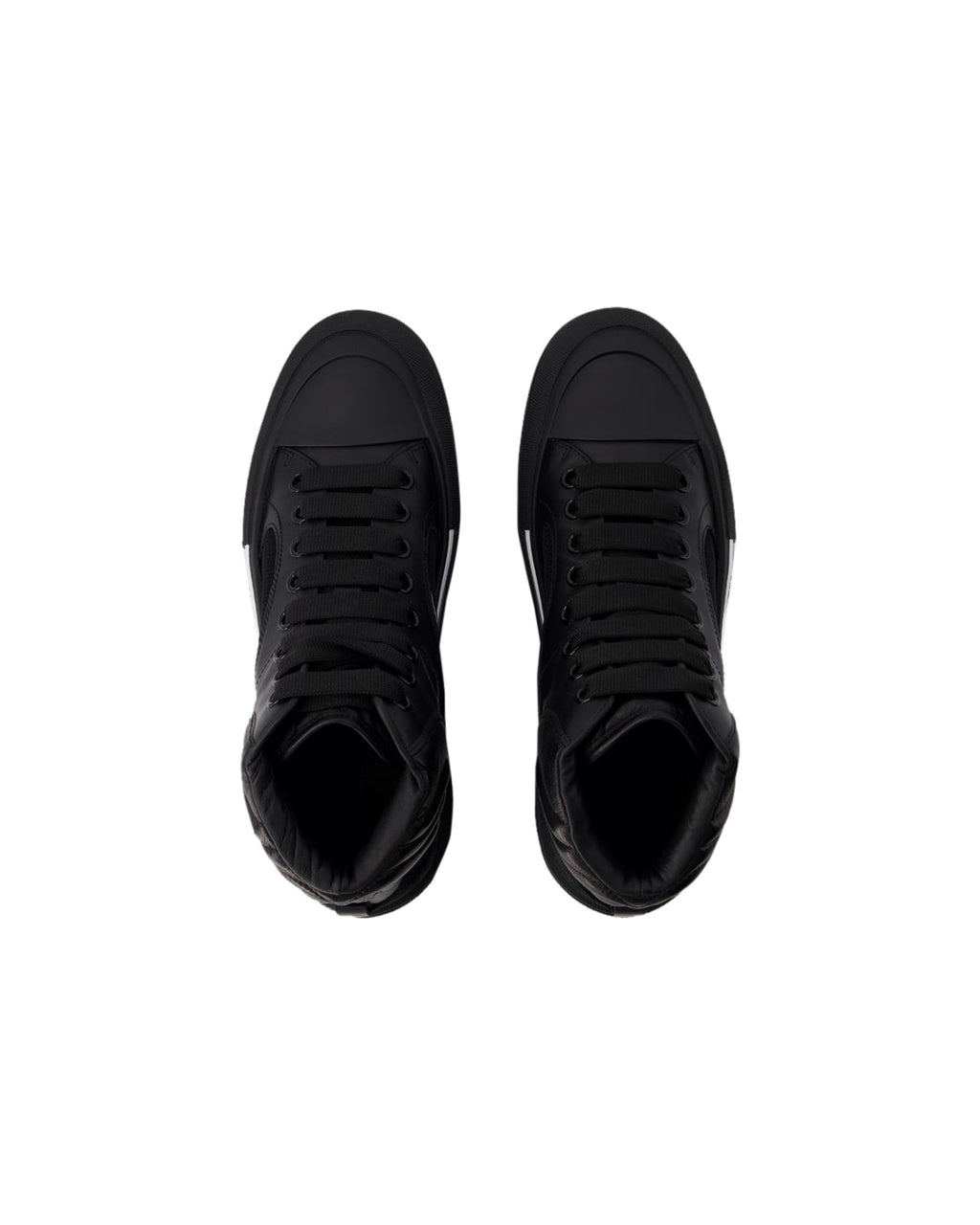 Deck Sneakers - Alexander McQueen - Leather - Black/White