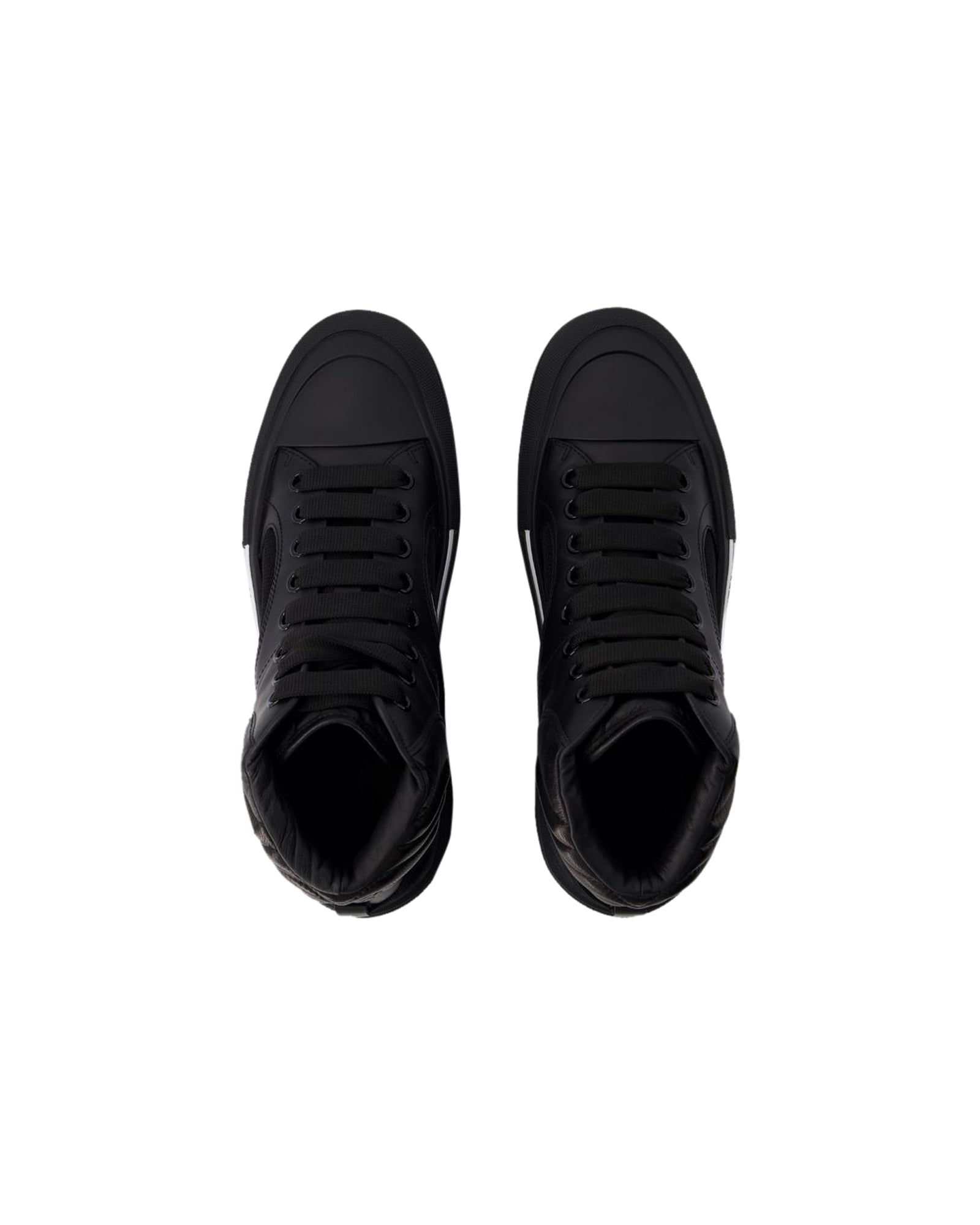 Deck Sneakers - Alexander McQueen - Leather - Black/White