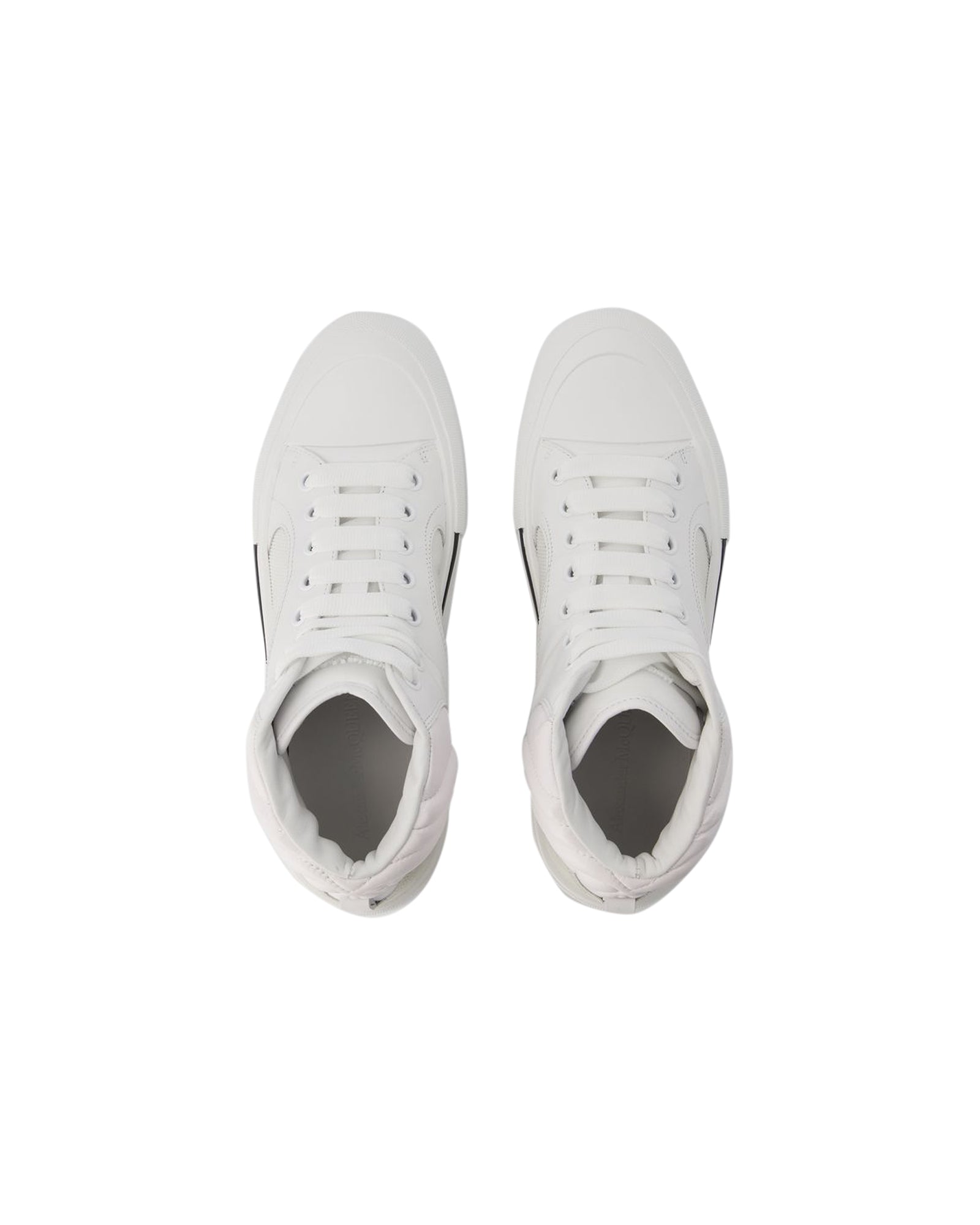 Oversized Sneakers - Alexander McQueen - Leather - White/Black