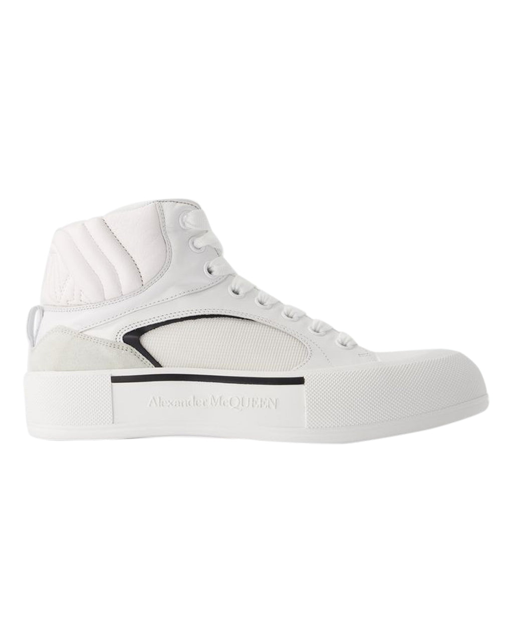 Oversized Sneakers - Alexander McQueen - Leather - White/Black
