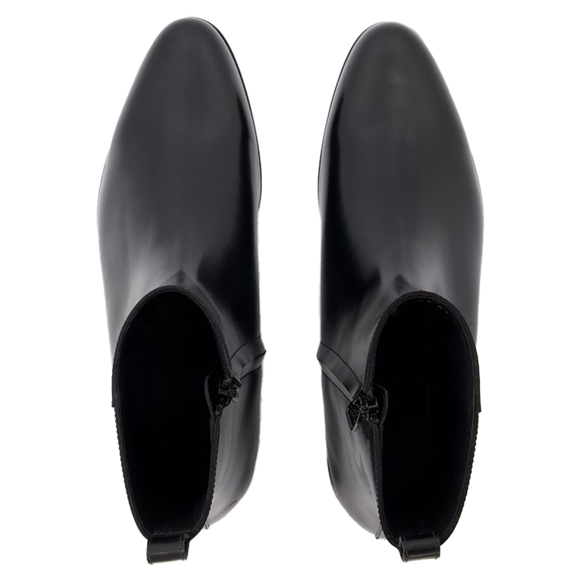 Metal Heel Ankle Boots - Alexander McQueen - Leather - Black/Silver