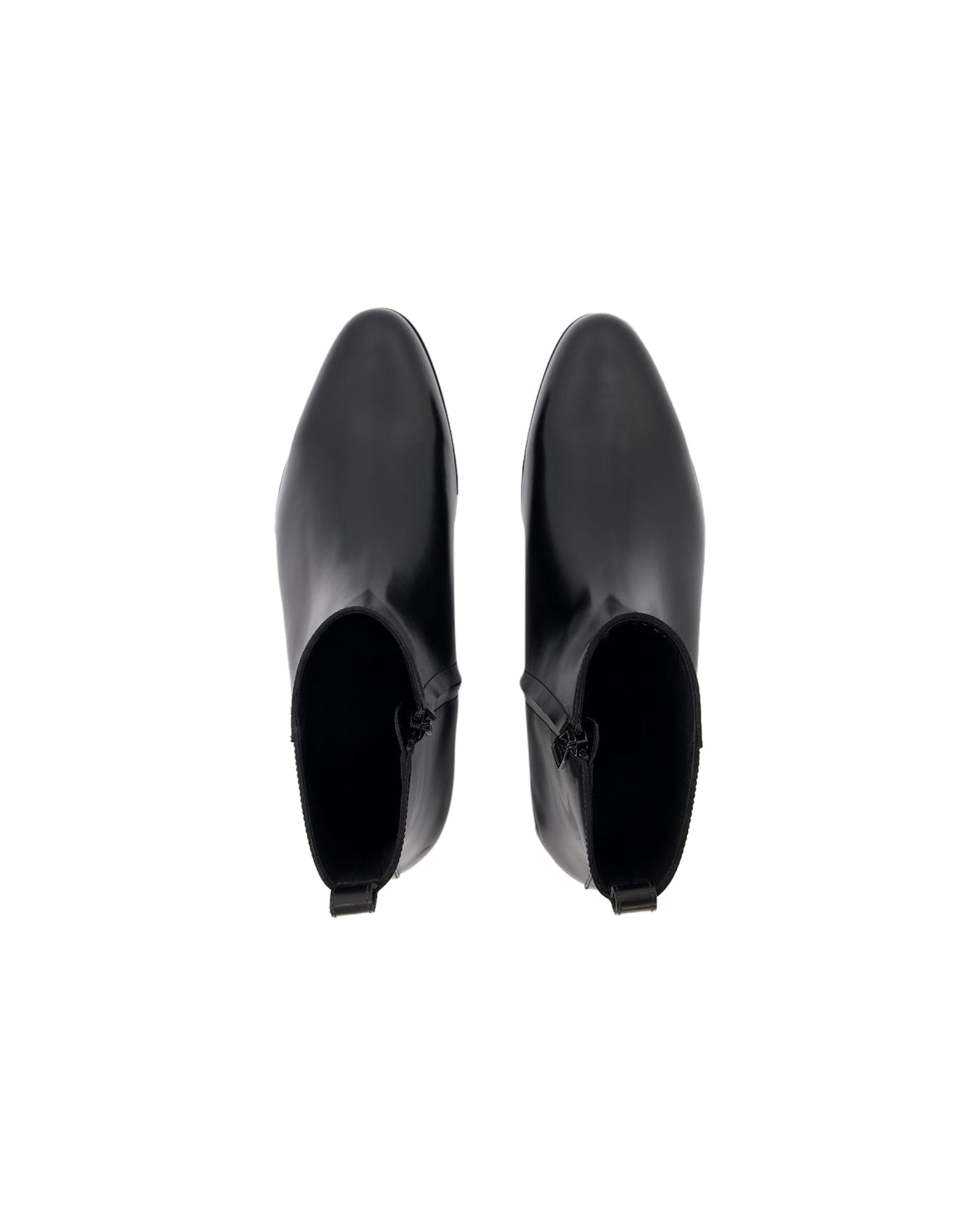 Metal Heel Ankle Boots - Alexander McQueen - Leather - Black/Silver