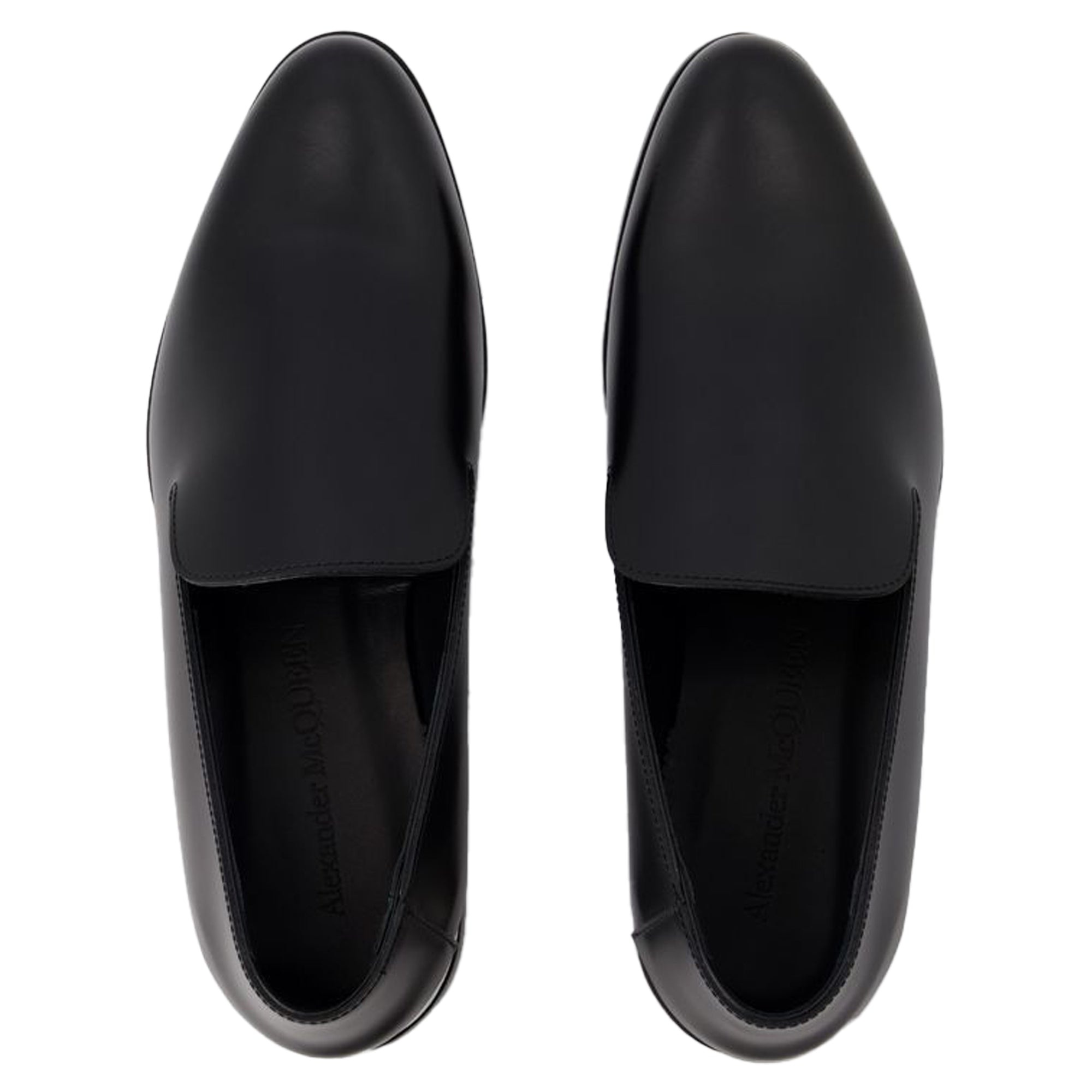 Metal Heel Loafers - Alexander McQueen - Leather - Black/Silver