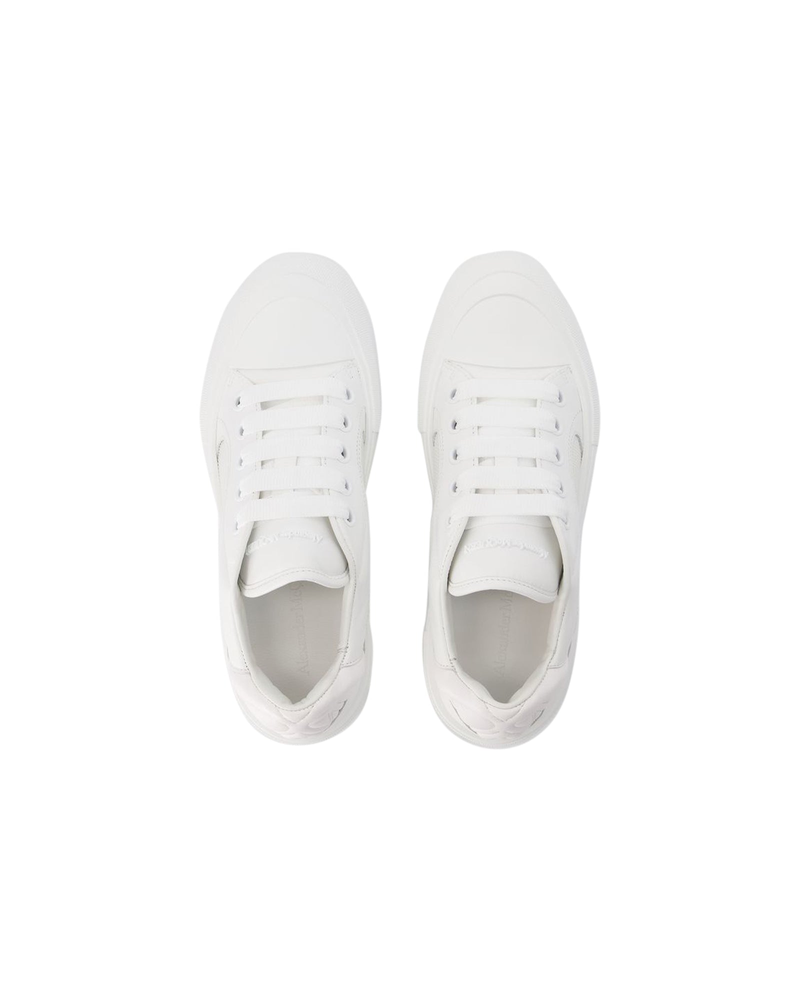 Deck Sneakers - Alexander McQueen - Calfskin - White