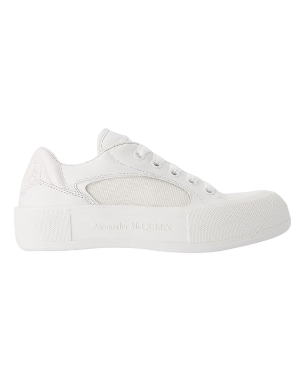 Deck Sneakers - Alexander McQueen - Calfskin - White