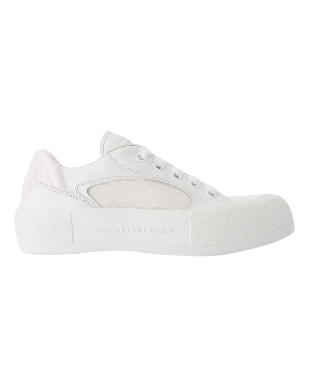 Deck Sneakers - Alexander McQueen - Calfskin - White