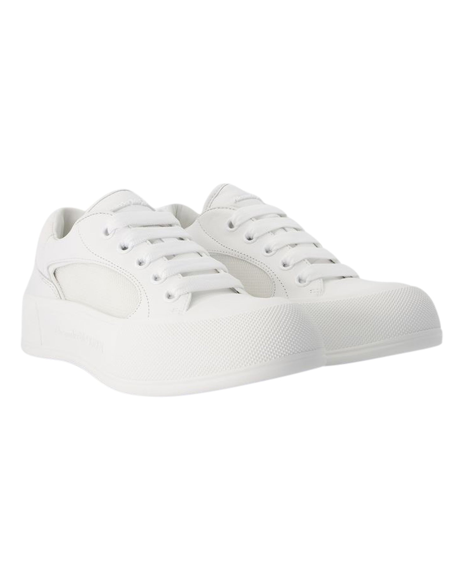Deck Sneakers - Alexander McQueen - Calfskin - White