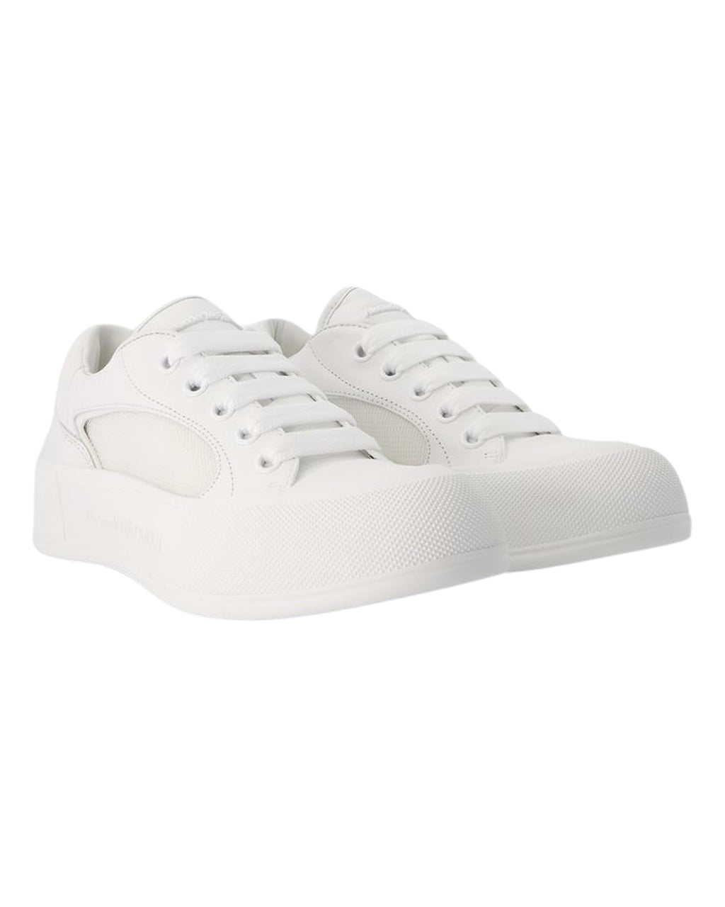 Deck Sneakers - Alexander McQueen - Calfskin - White