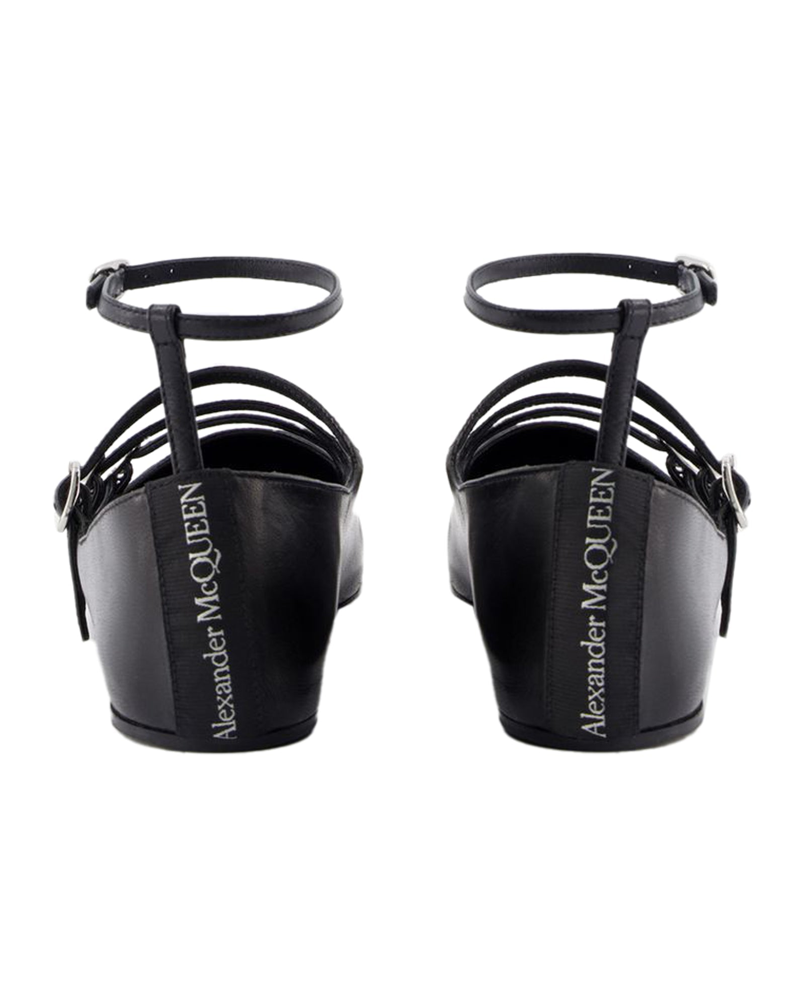Cage Ballerinas - Alexander McQueen - Leather - Black