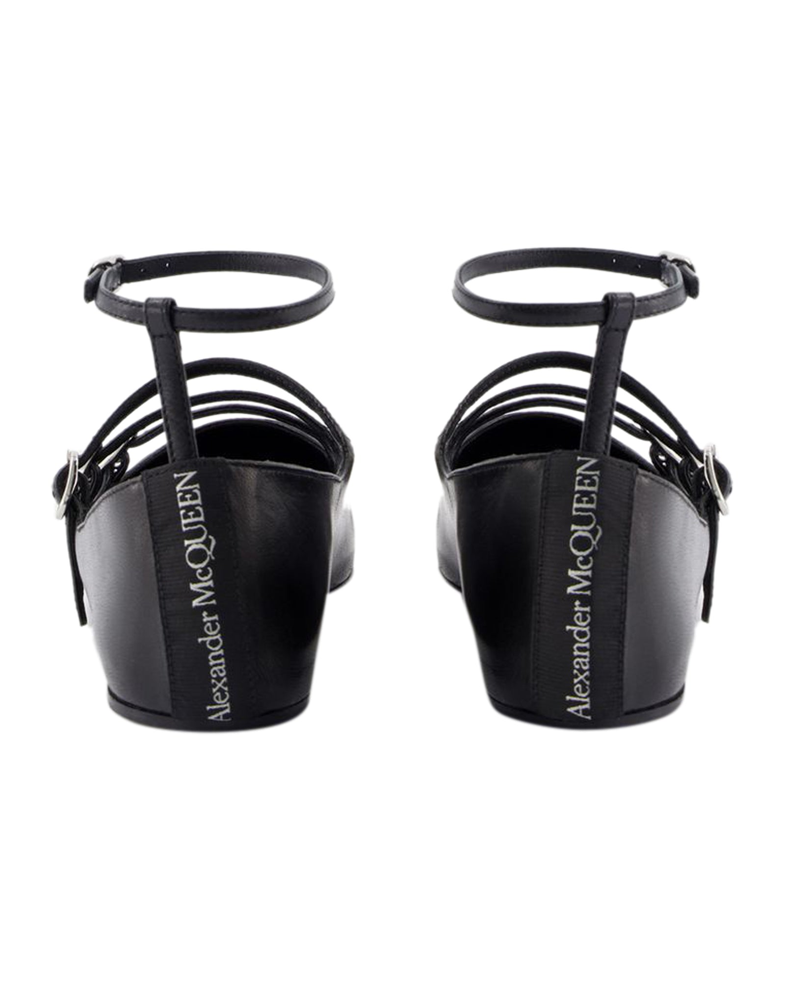 Cage Ballerinas - Alexander McQueen - Leather - Black
