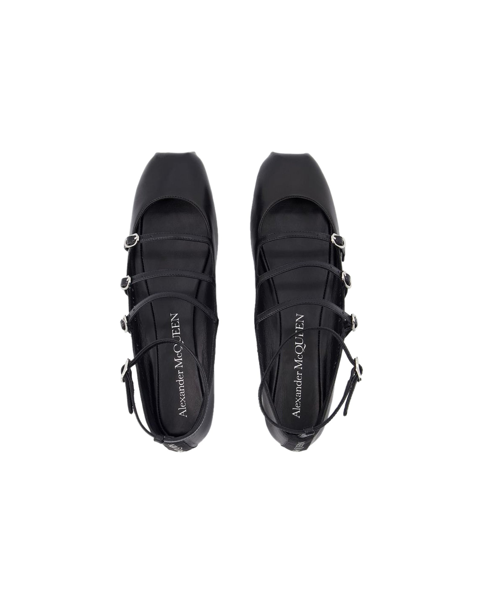 Cage Ballerinas - Alexander McQueen - Leather - Black