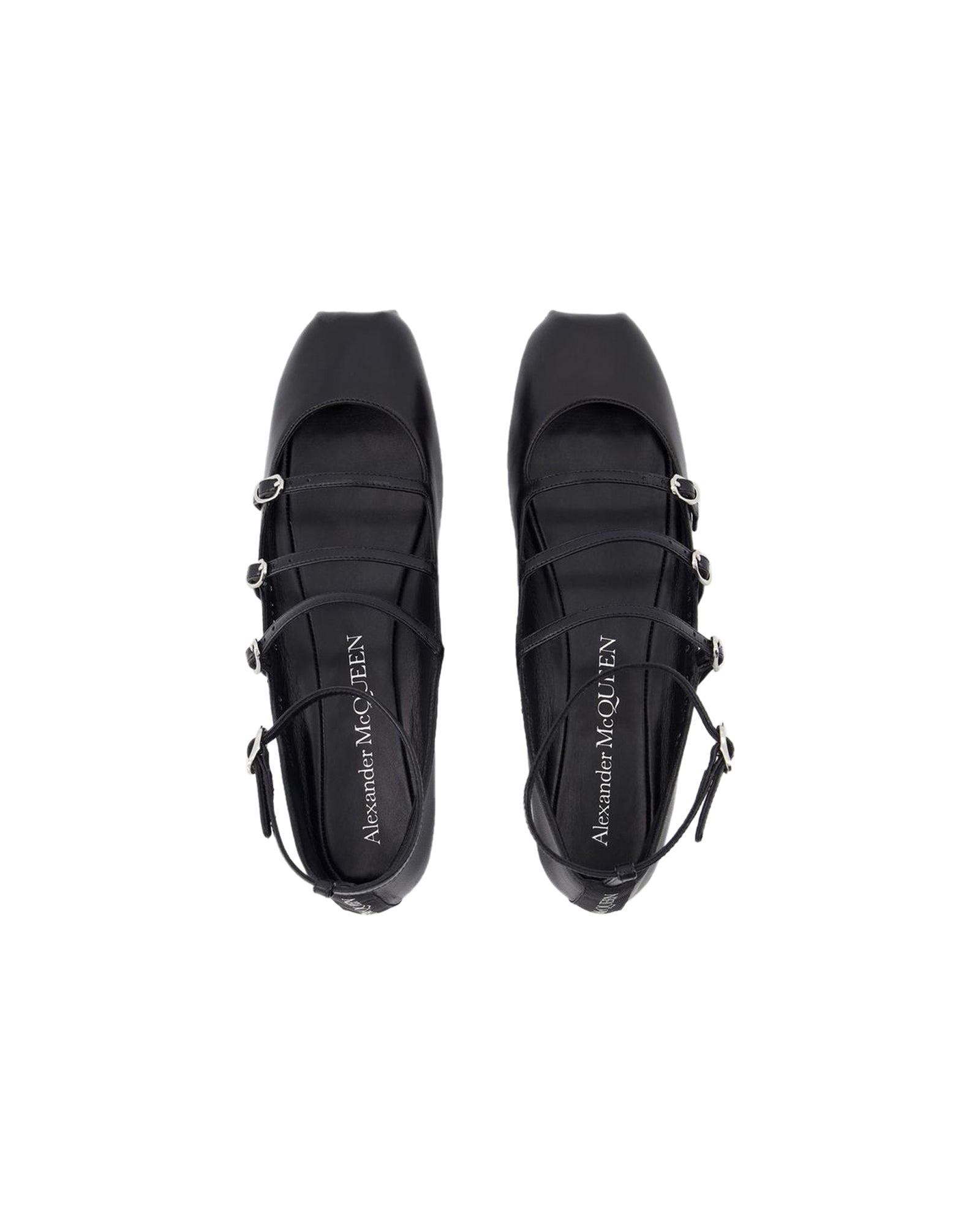 Cage Ballerinas - Alexander McQueen - Leather - Black