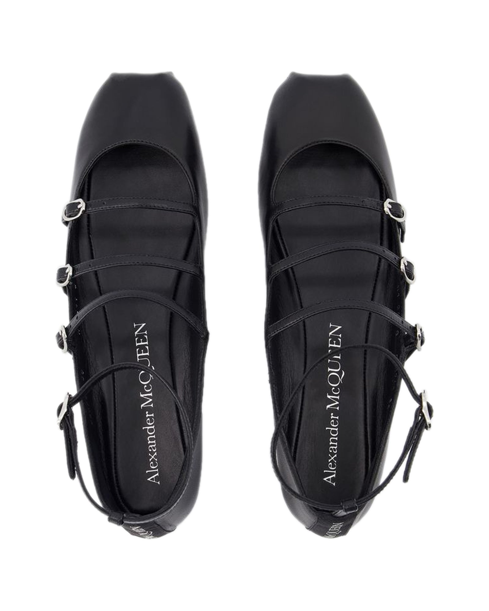 Cage Ballerinas - Alexander McQueen - Leather - Black
