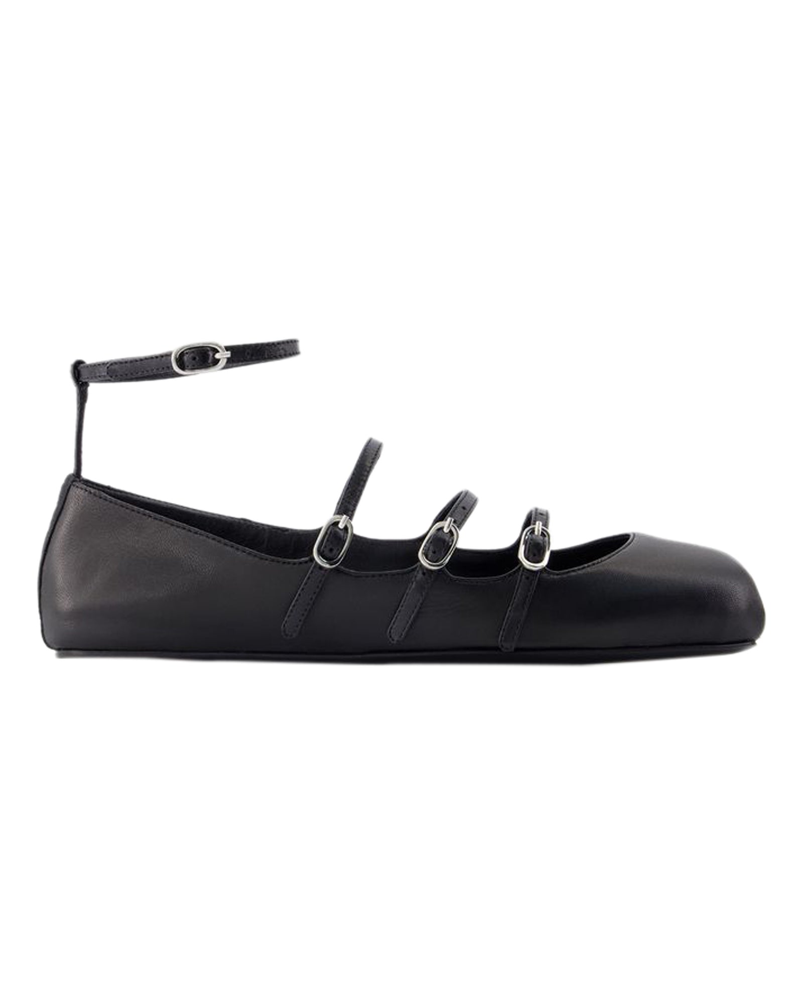 Cage Ballerinas - Alexander McQueen - Leather - Black