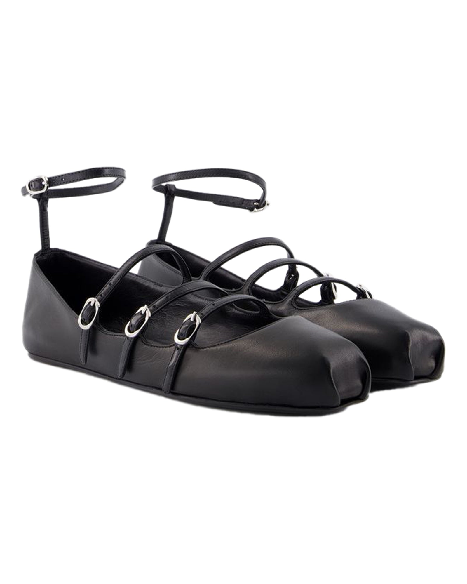 Cage Ballerinas - Alexander McQueen - Leather - Black