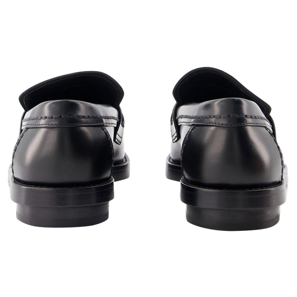 Seal Loafers - Alexander McQueen - Leather - Black/Argenté