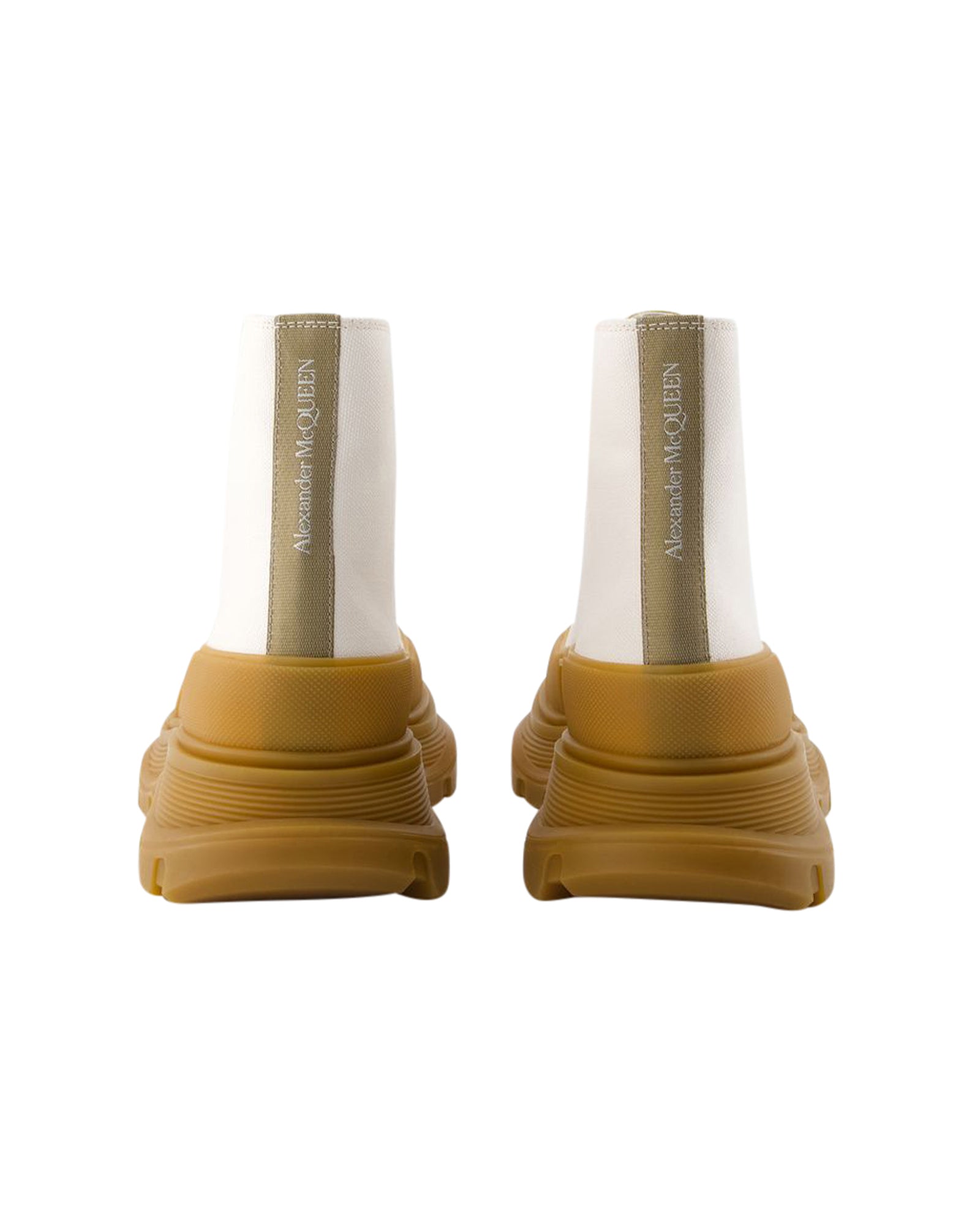 Tread Ankle Boots - Alexander McQueen - Calfskin - Beige