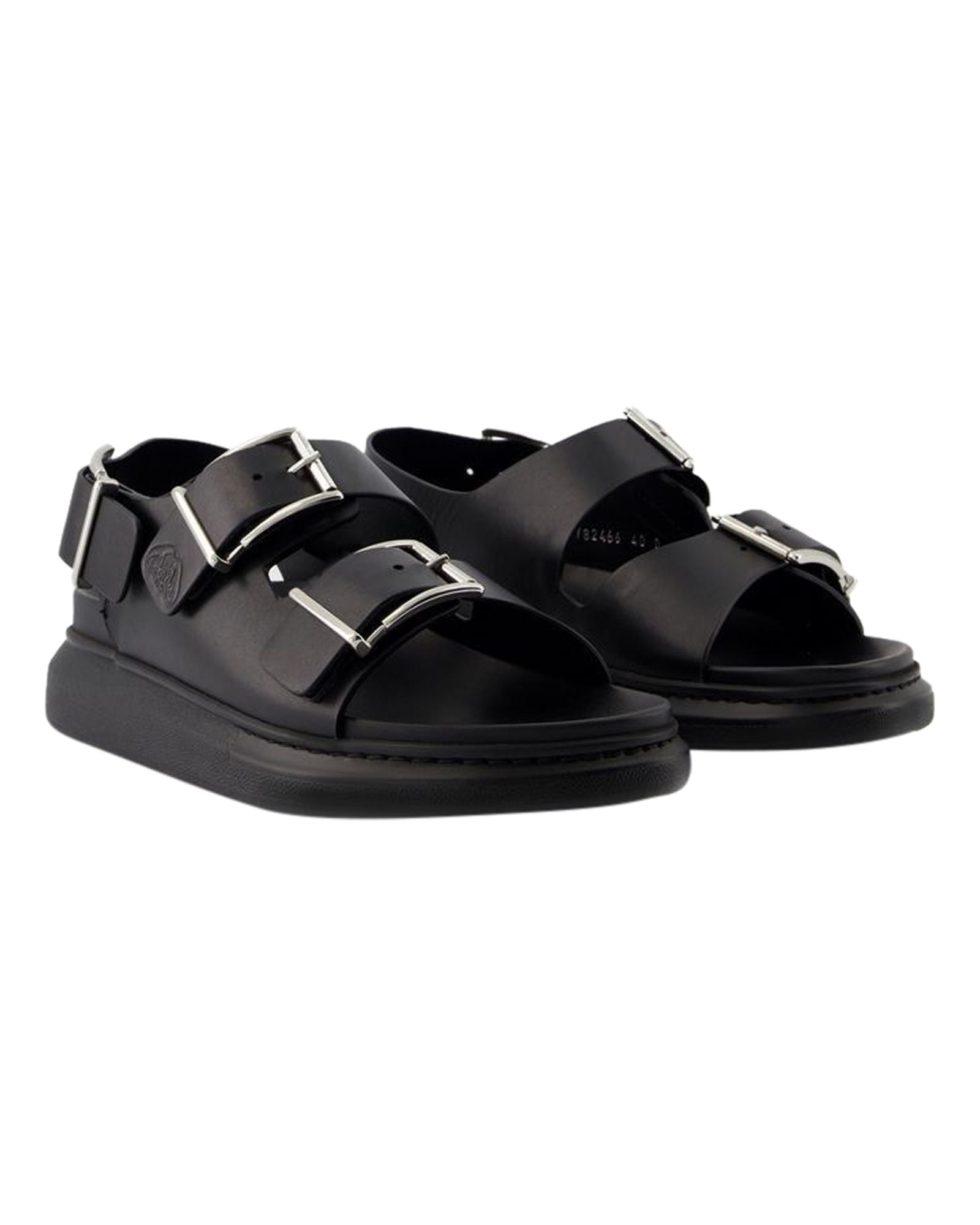 Seal Sandals - Alexander McQueen - Calfskin - Black