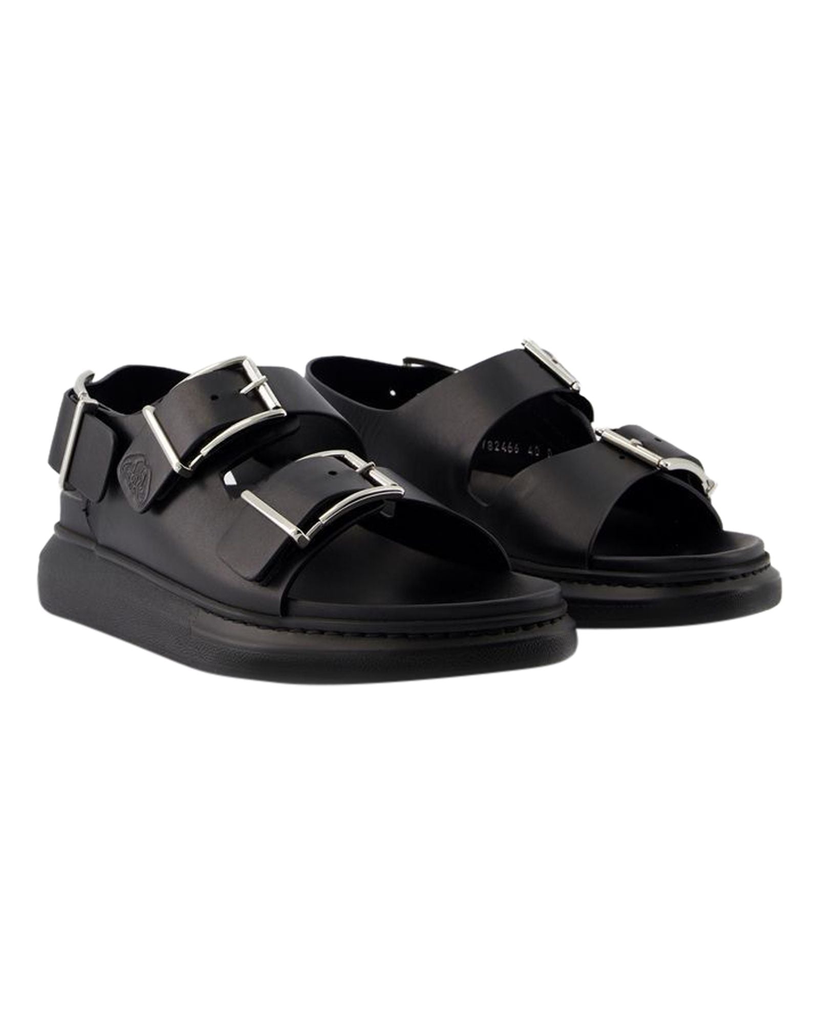 Seal Sandals - Alexander McQueen - Calfskin - Black