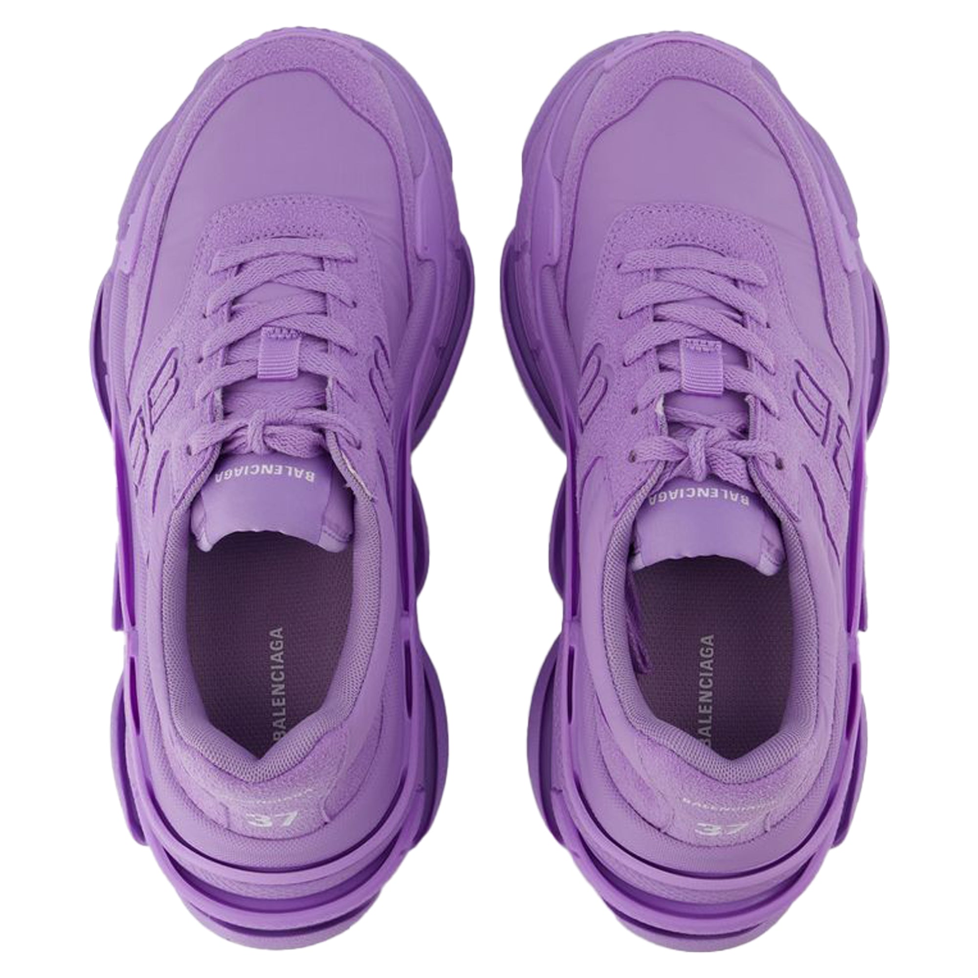 Women's Triple S Sneakers - Balenciaga - Nylon - Lilac