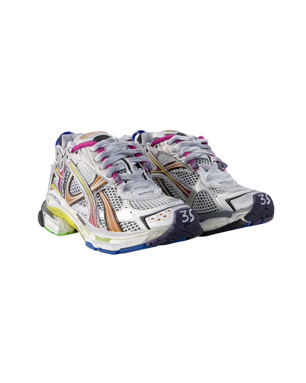 Women's Runner Sneakers - Balenciaga - Mesh - Multicolor