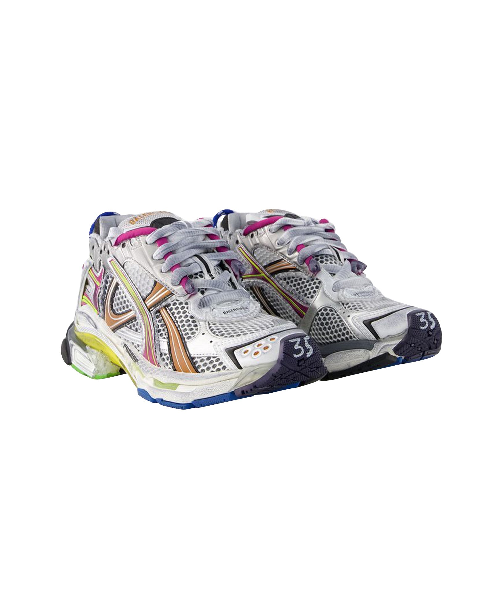 Women's Runner Sneakers - Balenciaga - Mesh - Multicolor