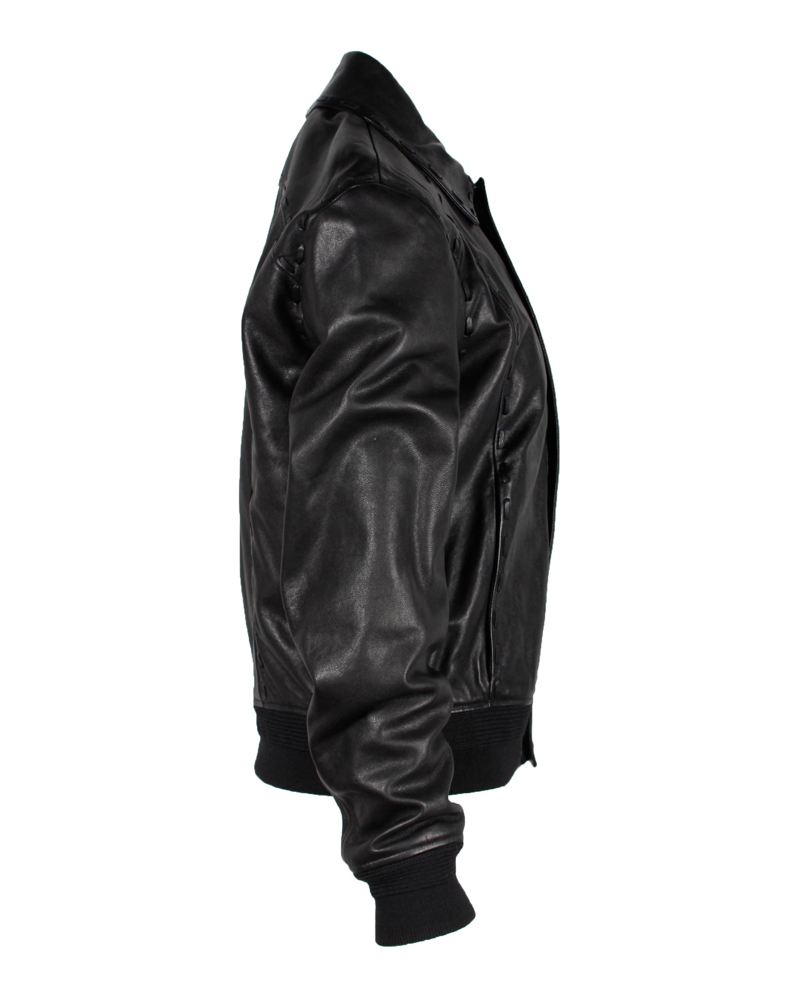 Saint Laurent Moto Jacket in Black Leather