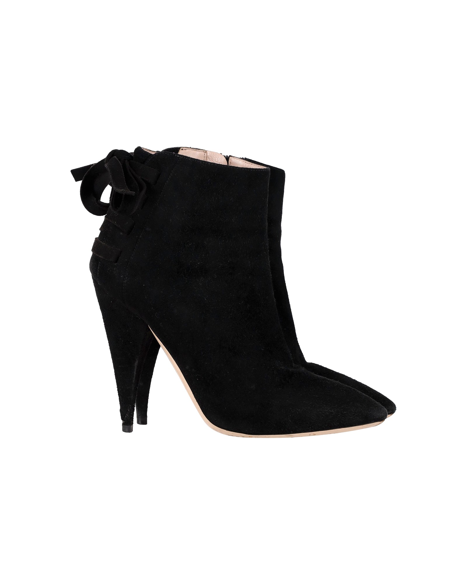 Women's Miu Miu Ankle Boots in Black Suede
