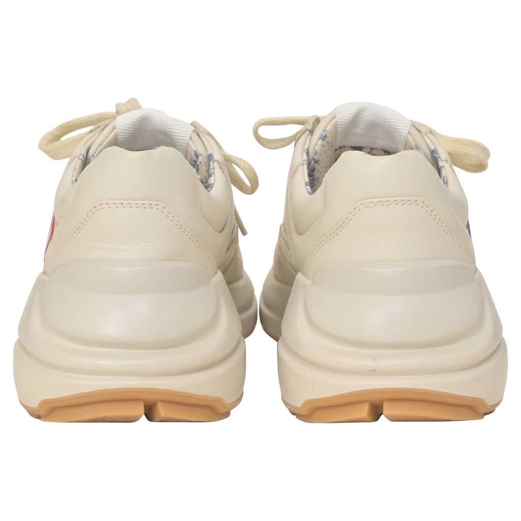 Gucci Rhyton Glitter Gucci Sneakers in White Leather