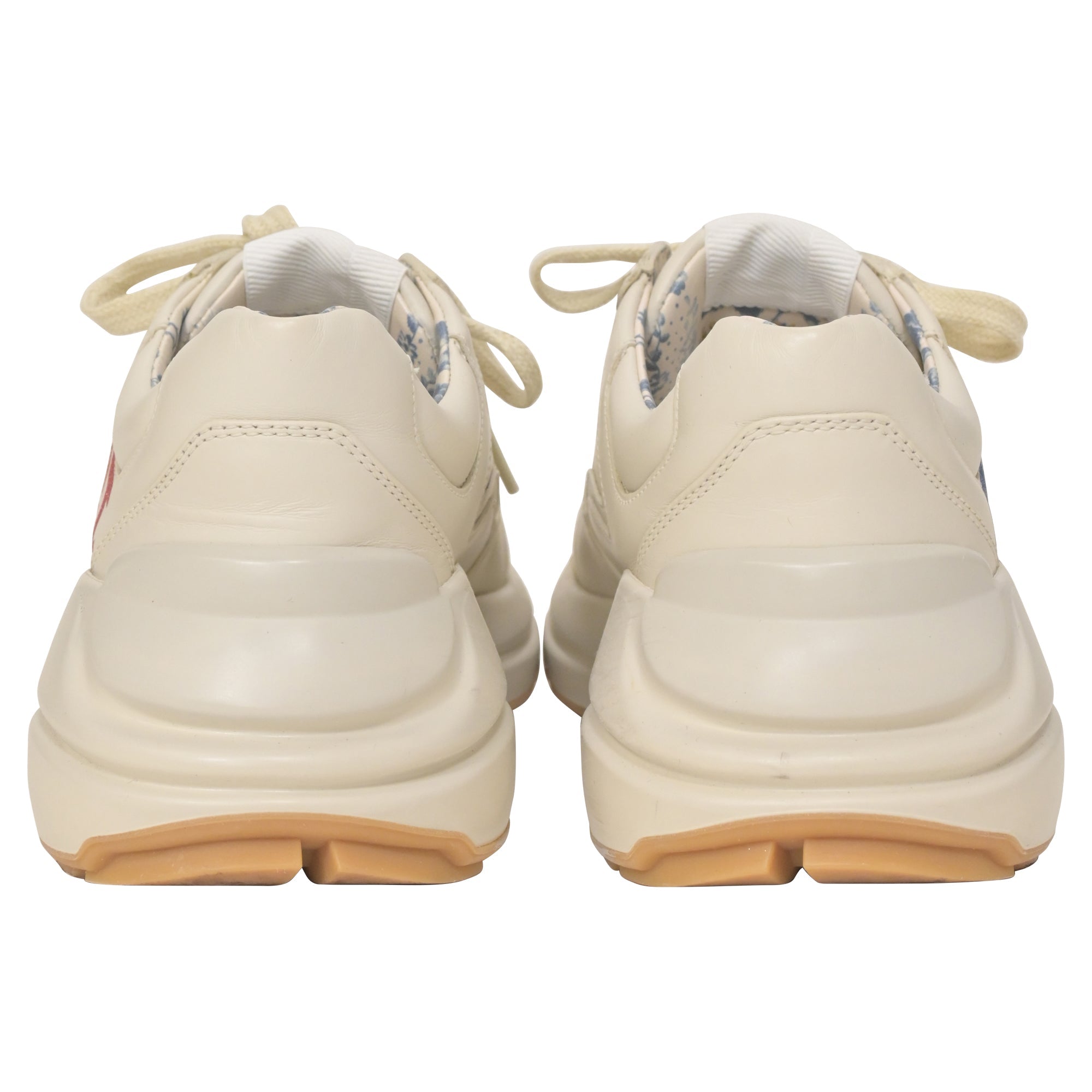 Gucci Rhyton Glitter Gucci Sneakers in White Leather