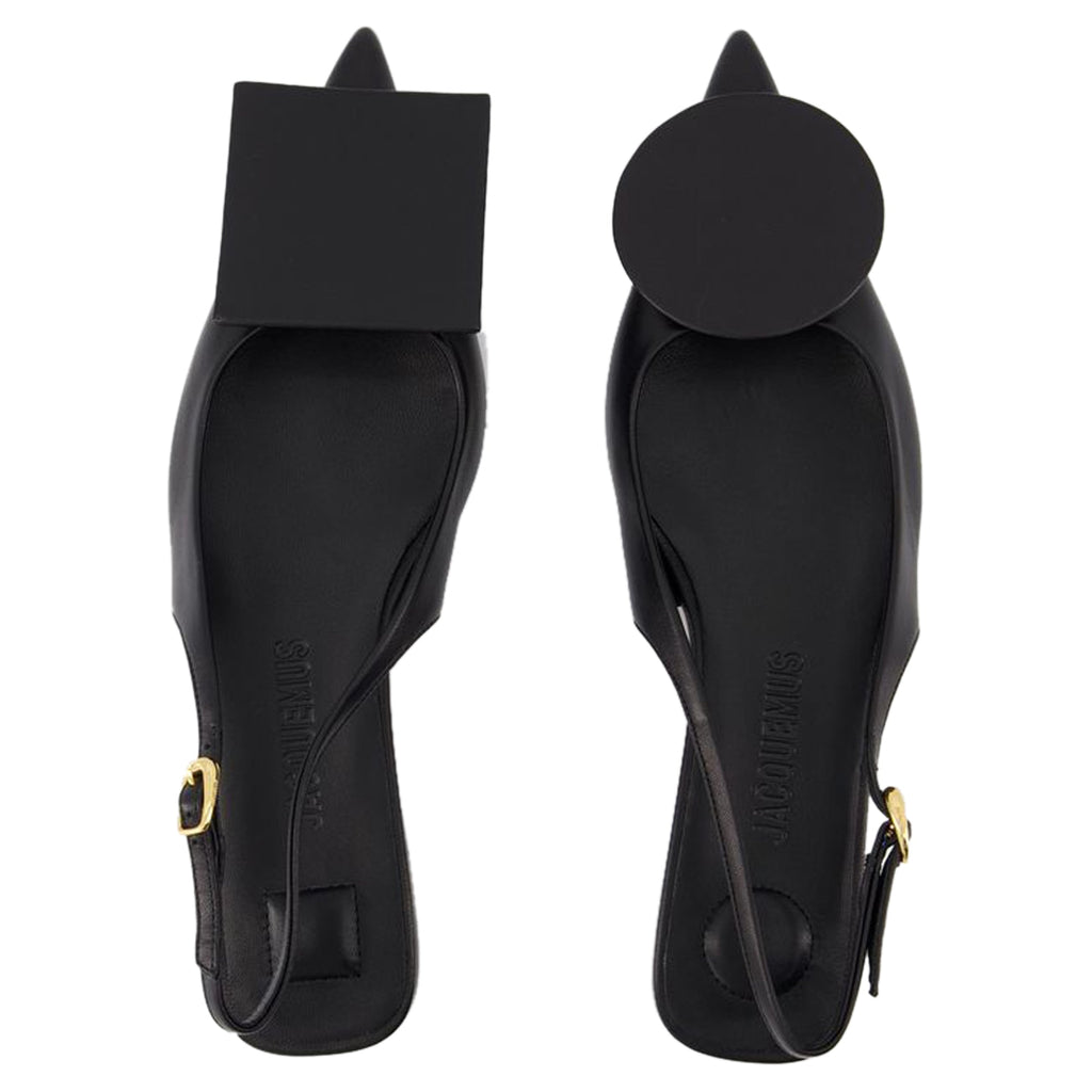 Les Slingbacks Duelo P Pumps - Jacquemus - Leather - Black