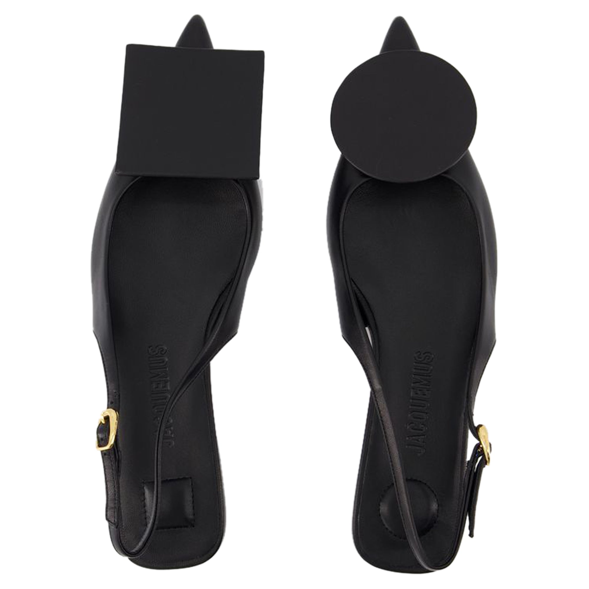 Les Slingbacks Duelo P Pumps - Jacquemus - Leather - Black