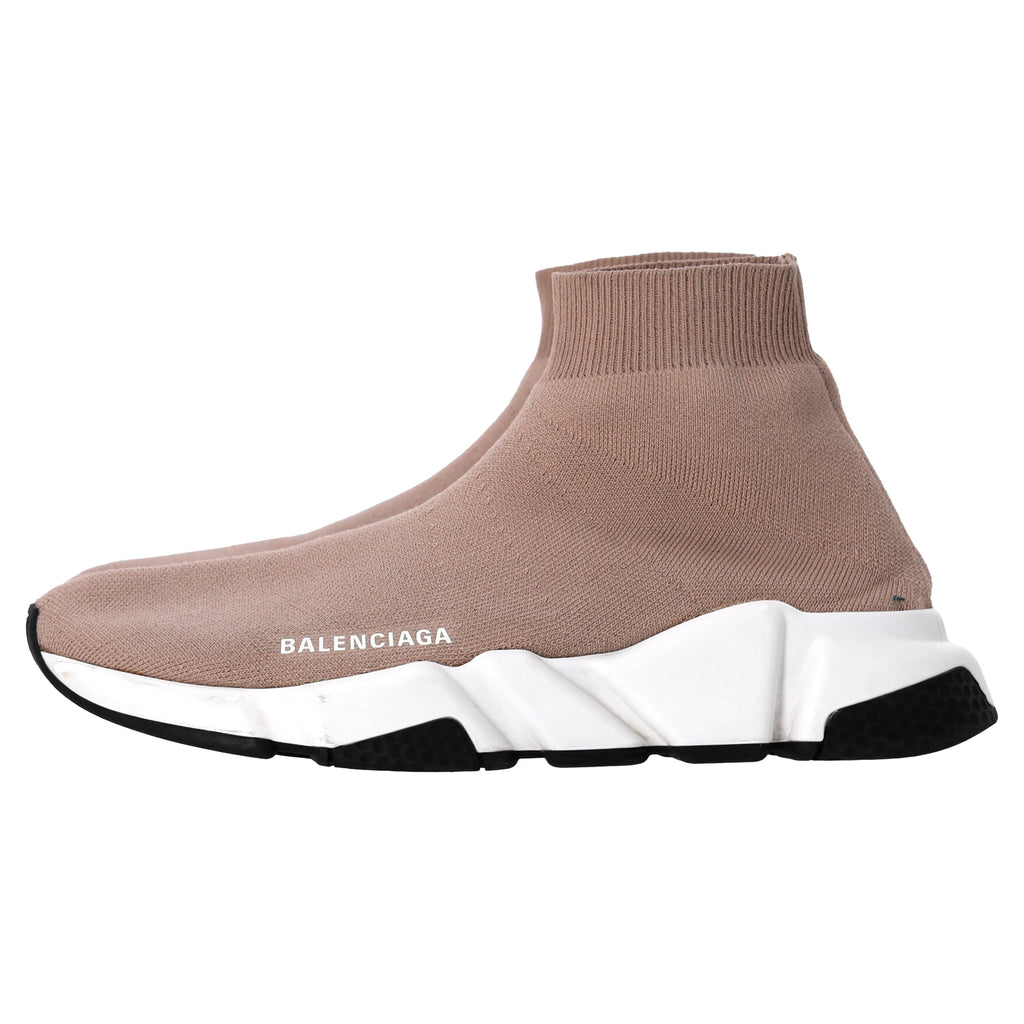 Women's Balenciaga Speed Sneakers in Beige Polyester