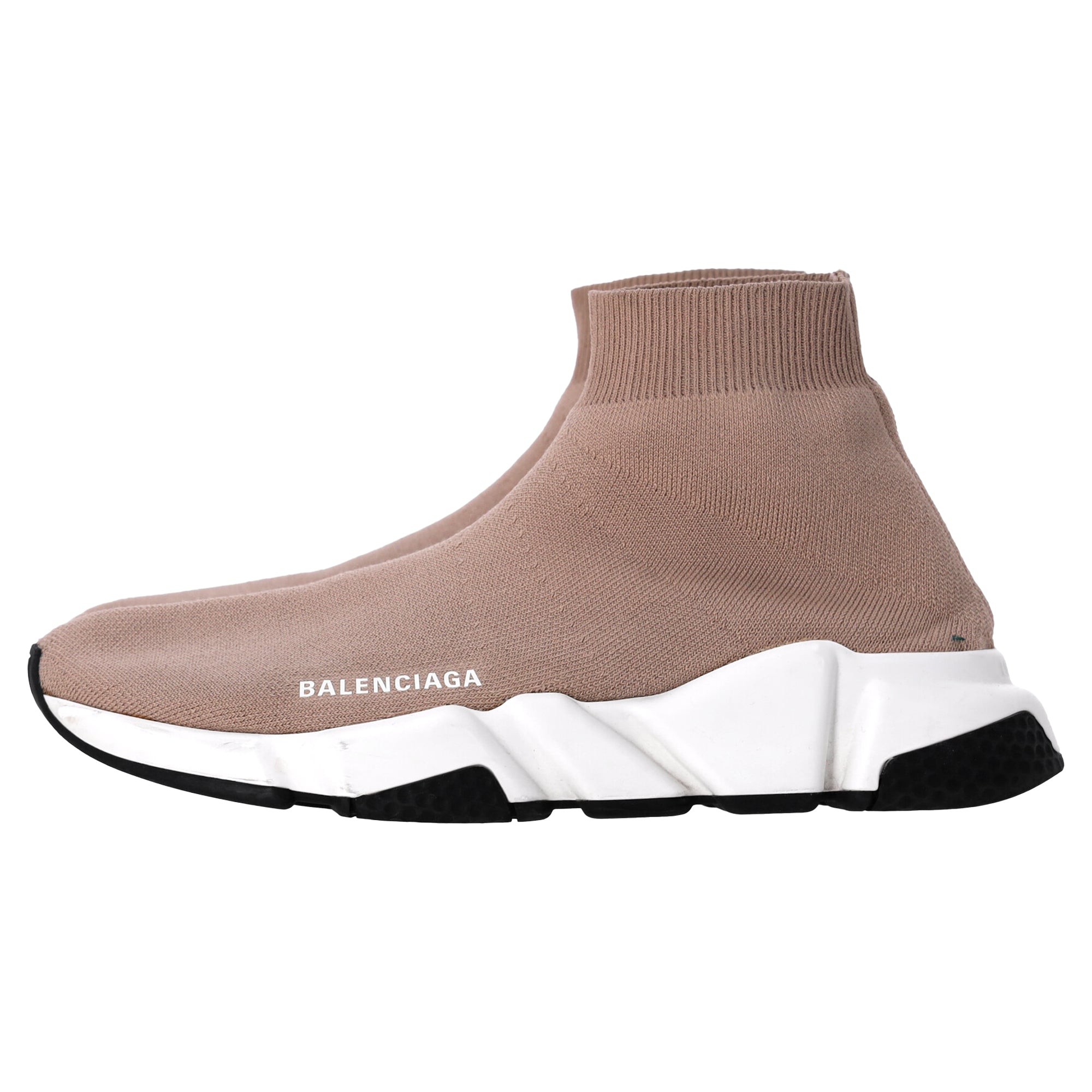 Women's Balenciaga Speed Sneakers in Beige Polyester