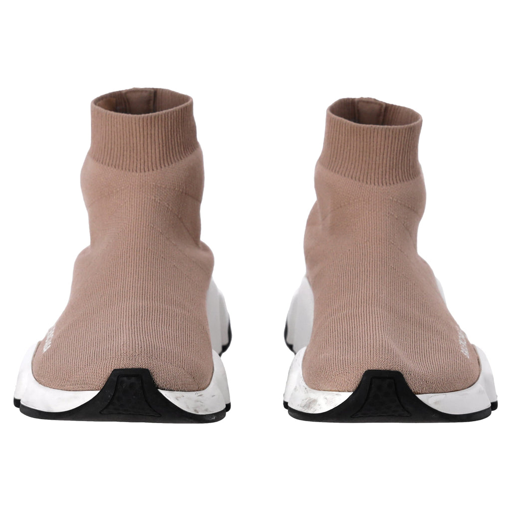 Women's Balenciaga Speed Sneakers in Beige Polyester