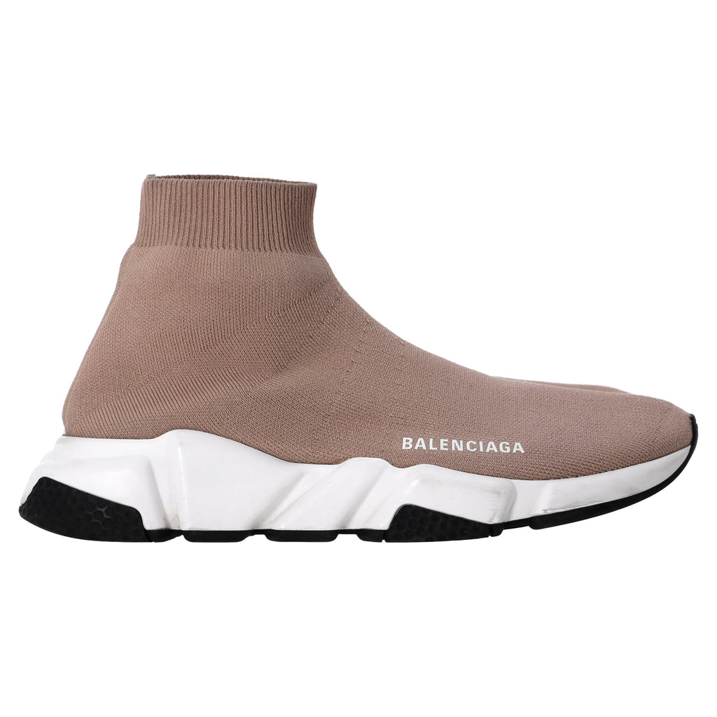 Women's Balenciaga Speed Sneakers in Beige Polyester