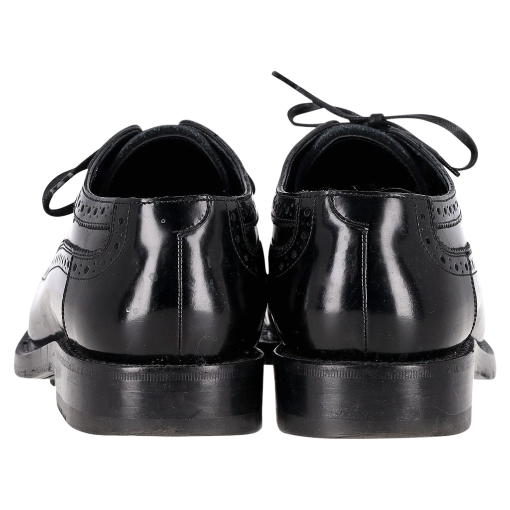 Celine Brogue Lace-Up Oxfords in Black Calfskin leather