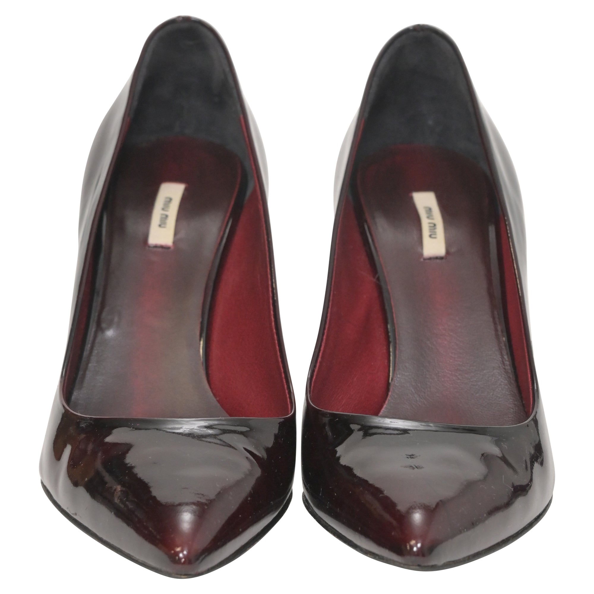 Miu Miu Pumps in Burgundy Patent Leather