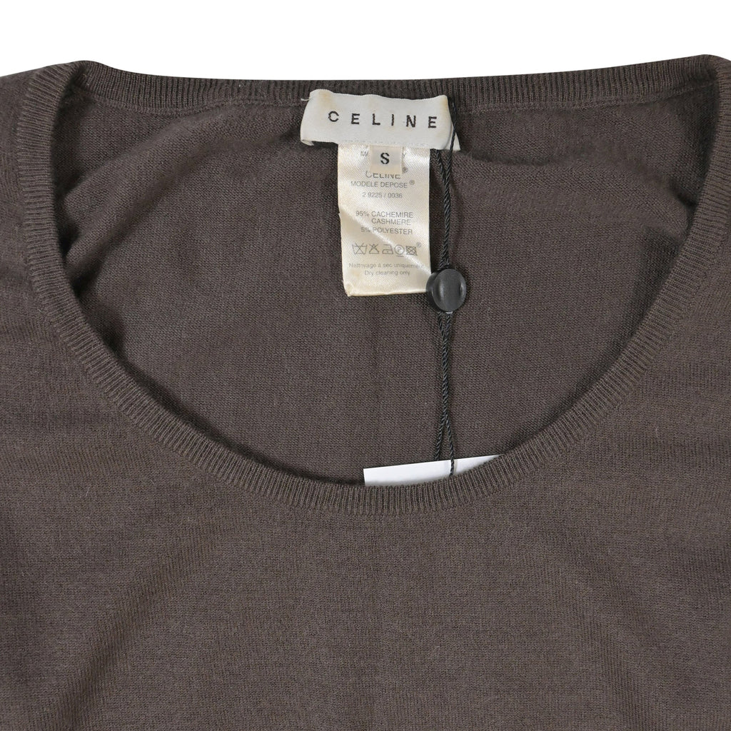 Celine Vintage Vest in Brown Cashmere