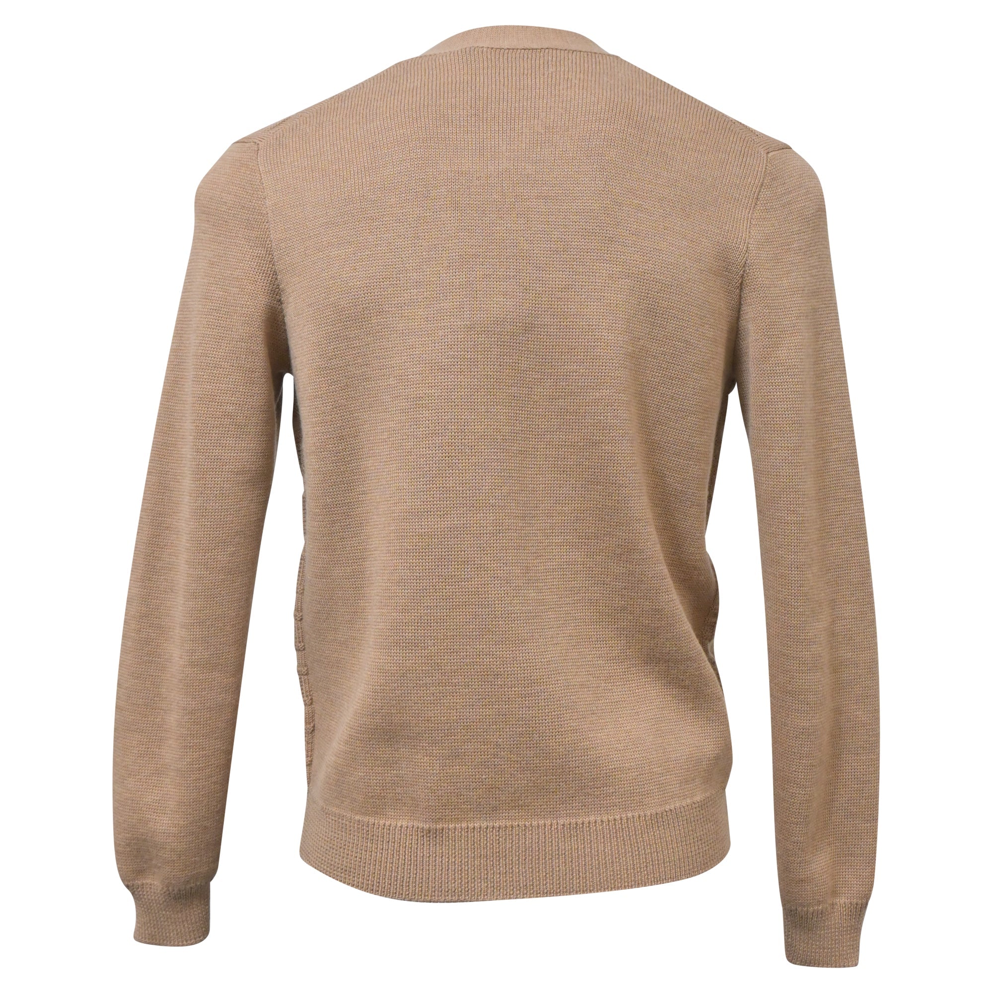 Gucci V-Neck GG Pattern igan in Brown Wool