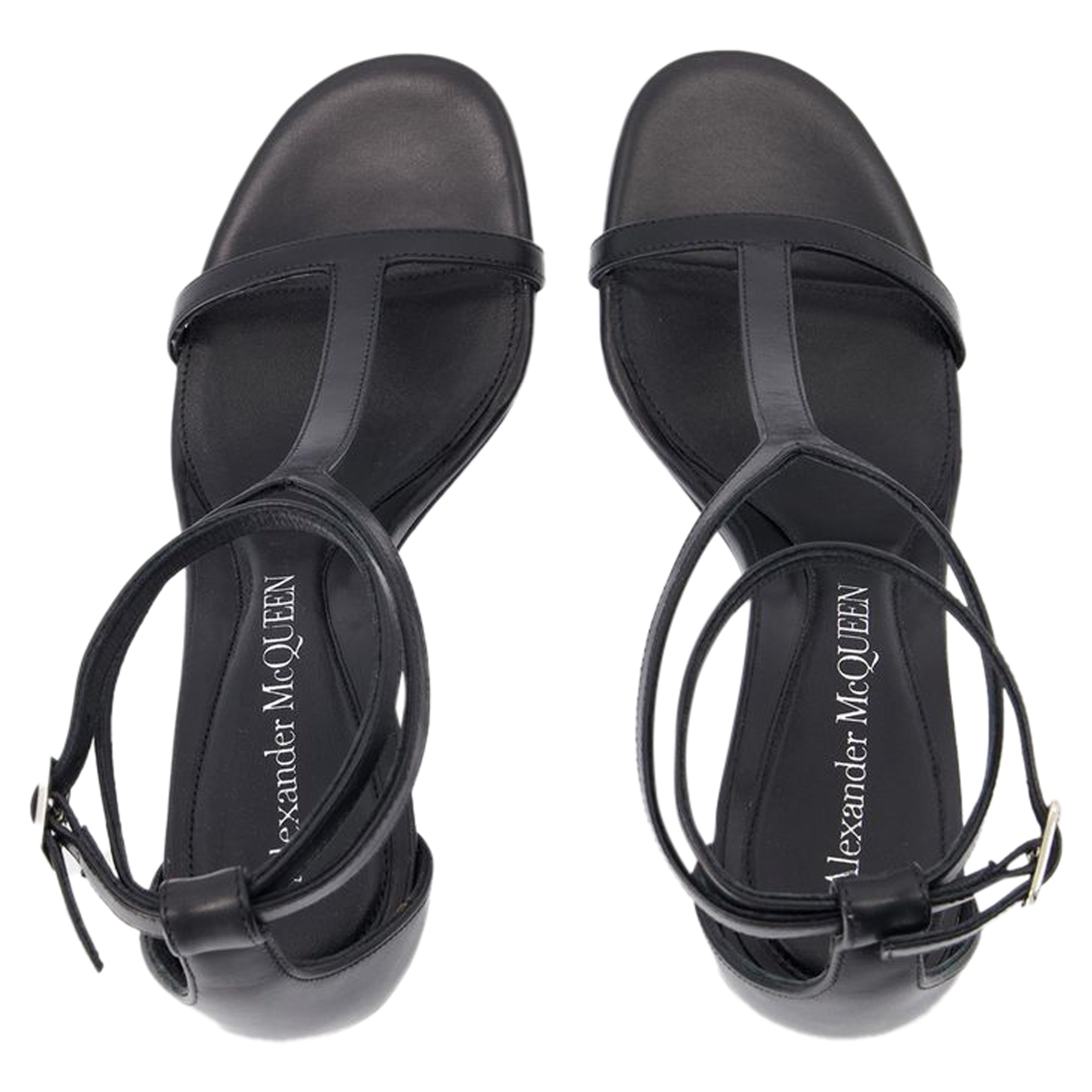 Women's Harness Pumps - Alexander McQueen - Leather - Black